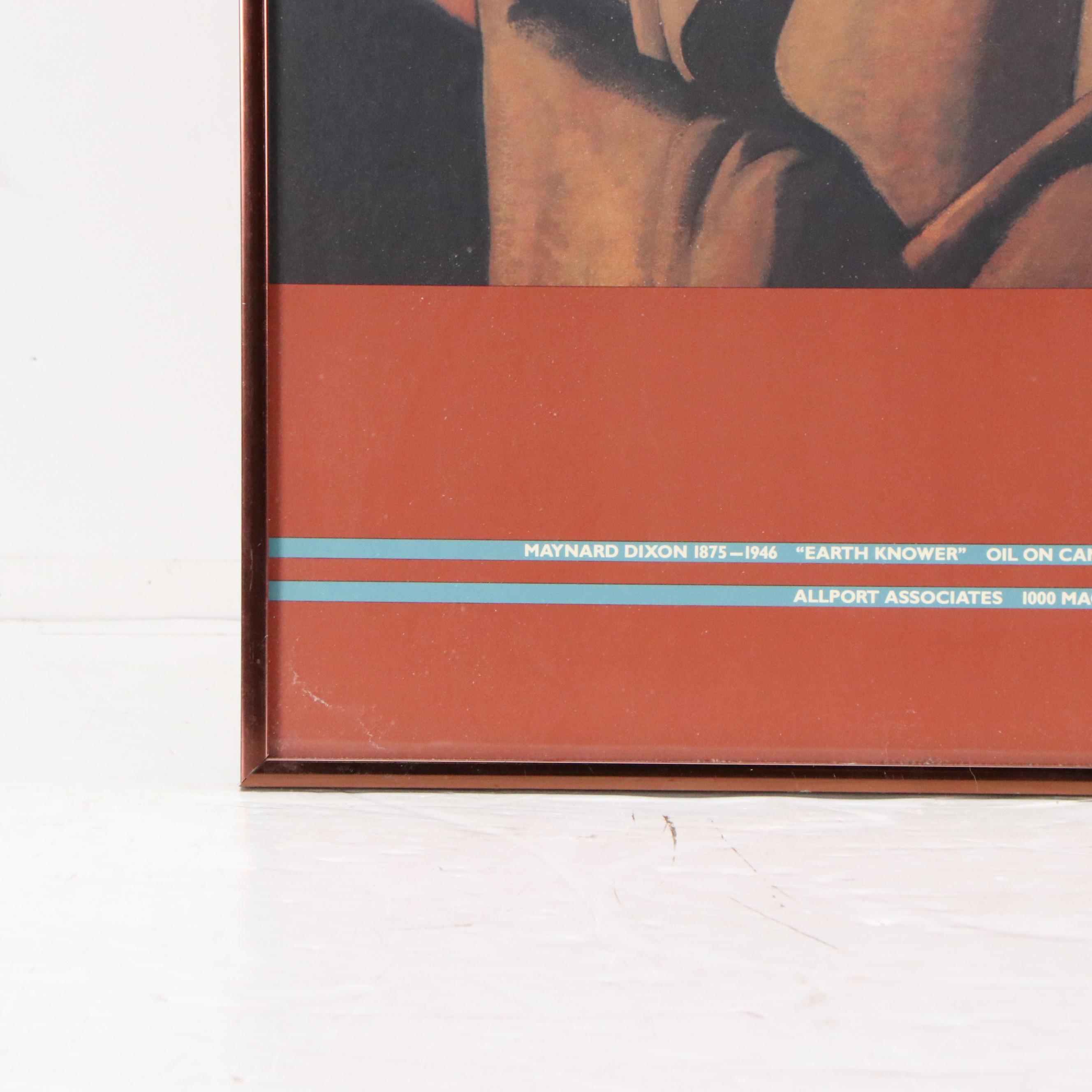 Museum Exhibition Poster for Maynard Dixon "Earth Knower"