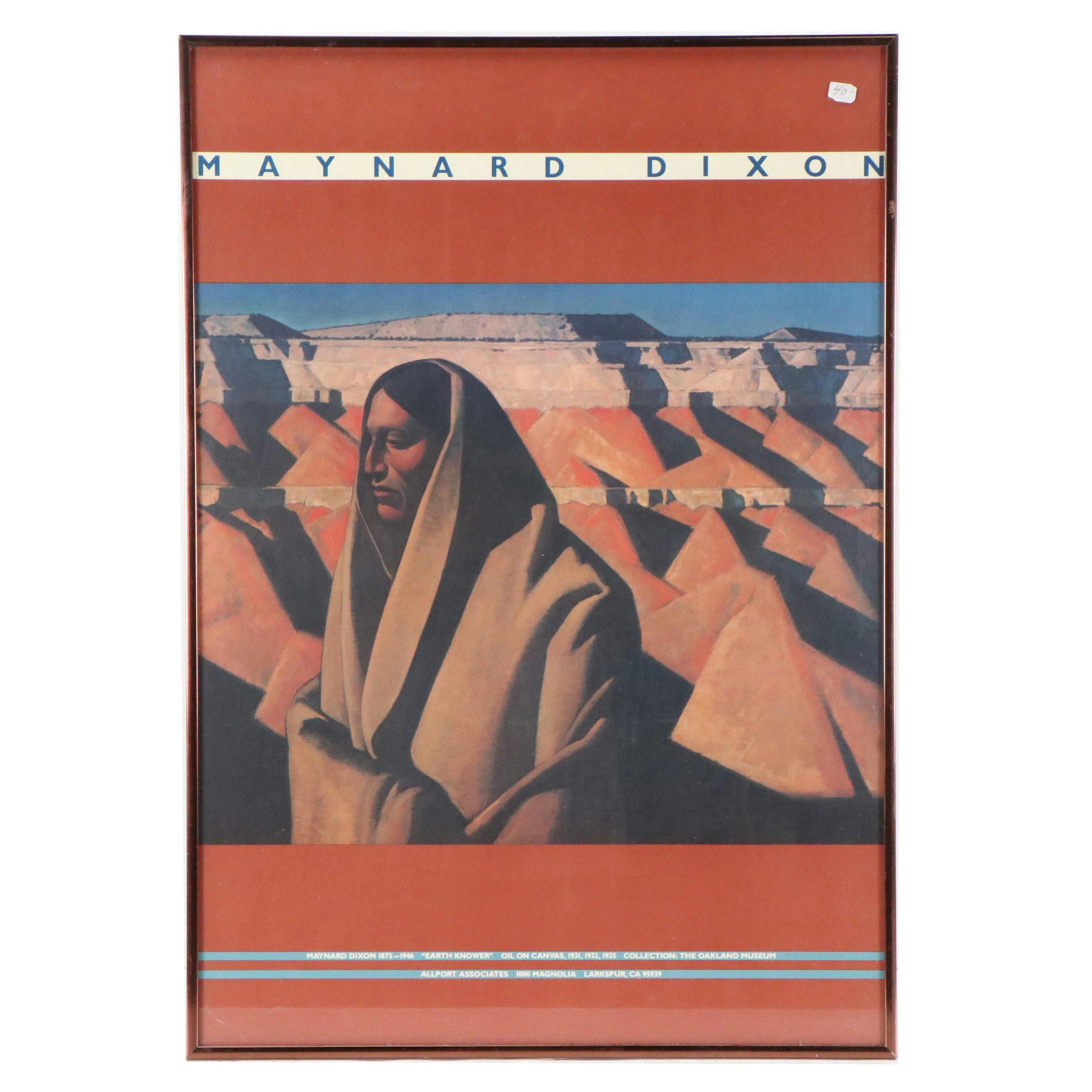 Museum Exhibition Poster for Maynard Dixon "Earth Knower"