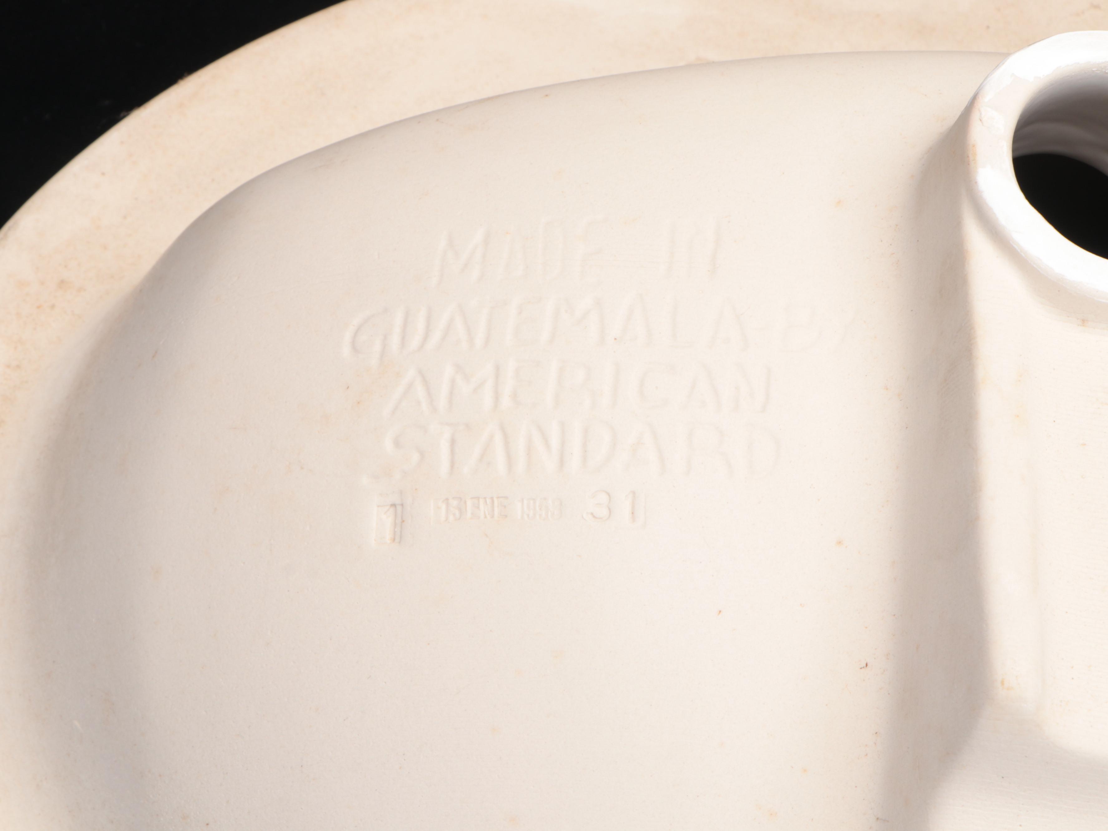 American Standard Self-Rimming Porcelain Bathroom Sink, 1998