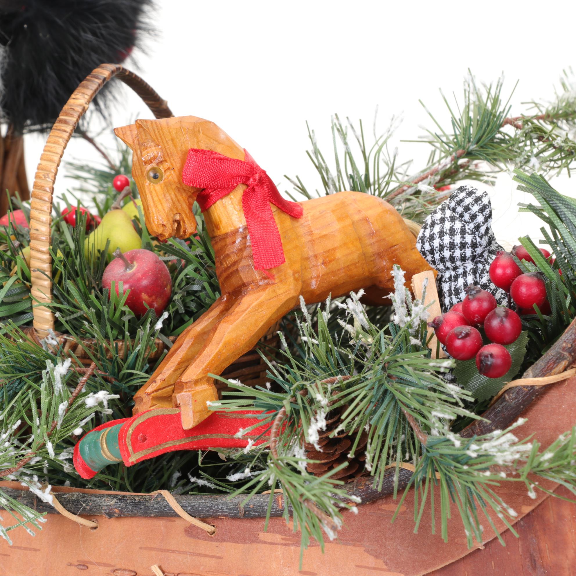 Lynn Haney "Santa of Spruce Creek" Santa in Canoe Figurine,1998