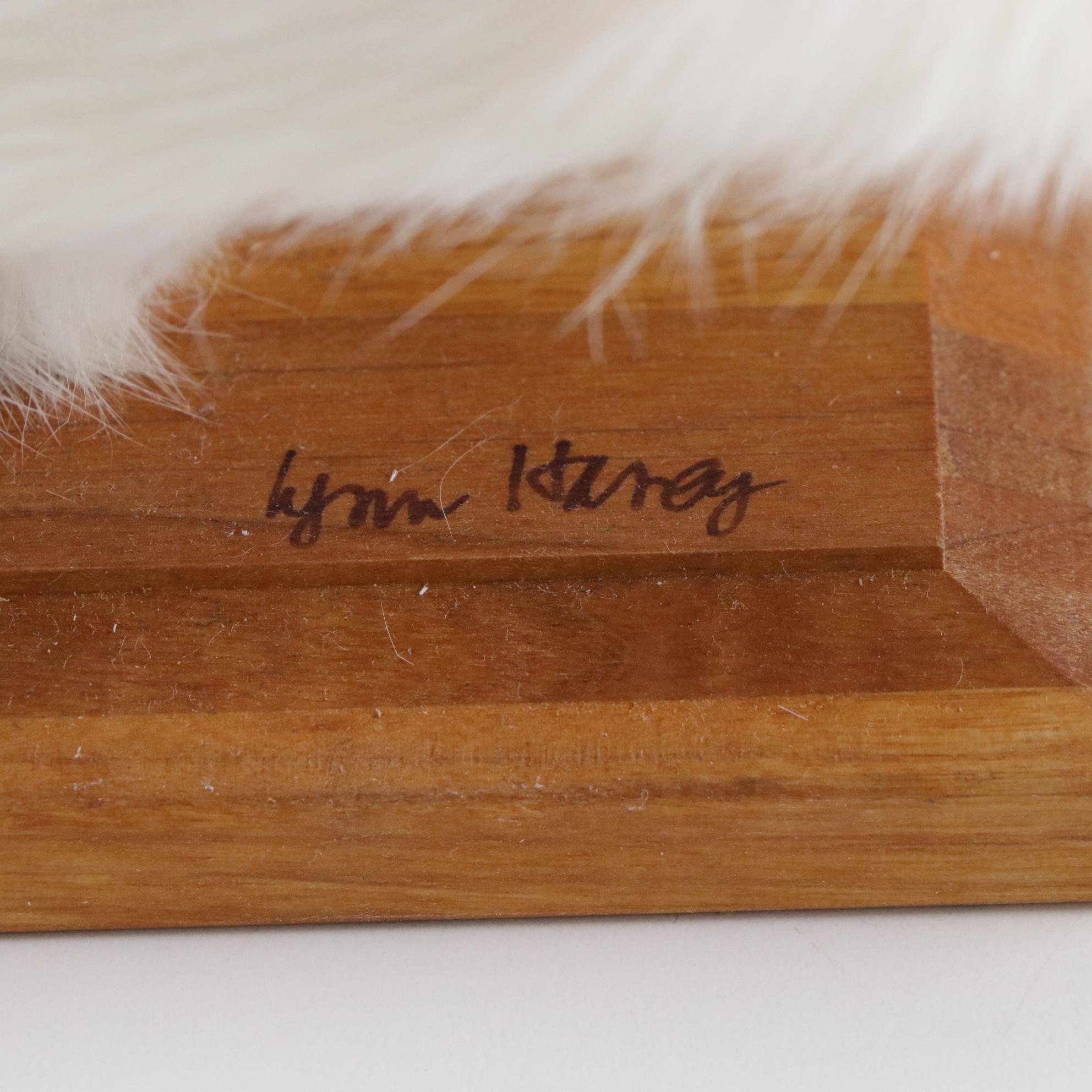 Lynn Haney "Snowbound" Signed Santa and Dog Figurine, 1999