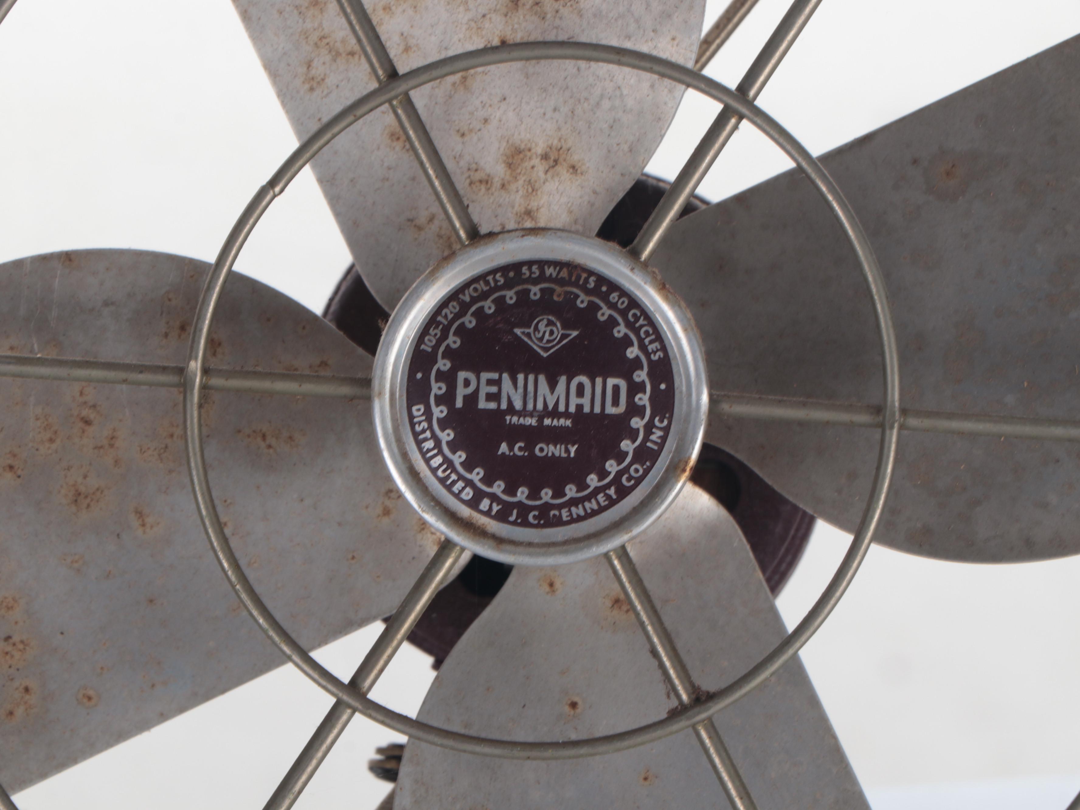 Westinghouse and J.C. Penney Metal Desk Fans, Early/ Mid-20th Century