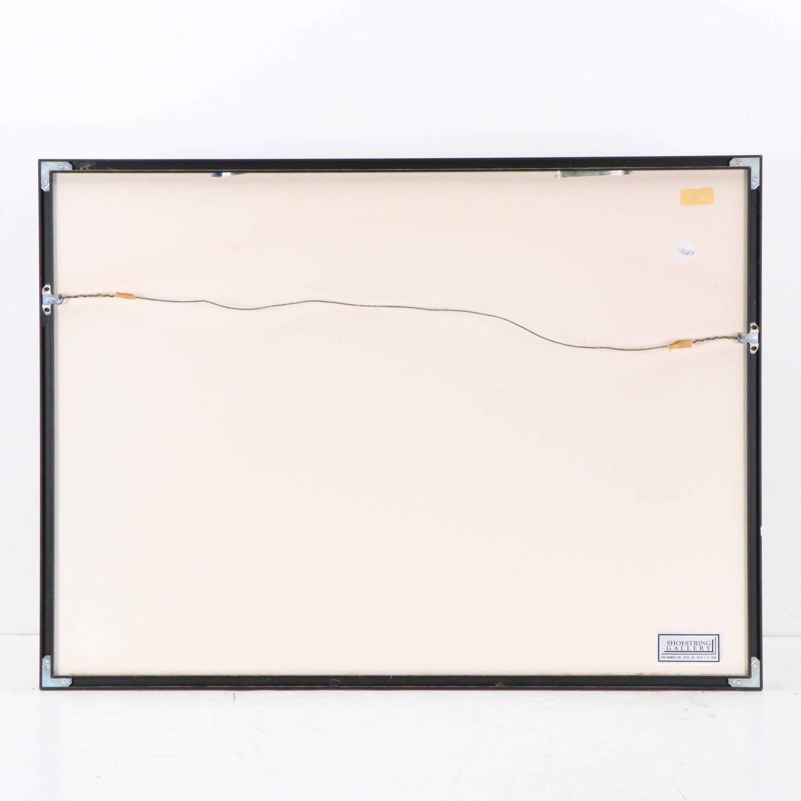 Feng Aih-Dong Chinese Farmer Gouache Painting "Frolicking Goats"