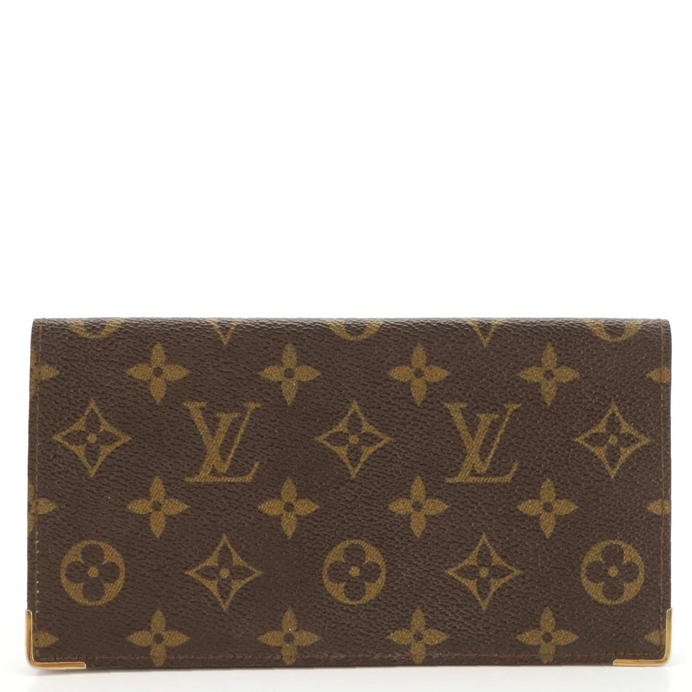 Louis Vuitton Checkbook Wallet in Monogram Canvas