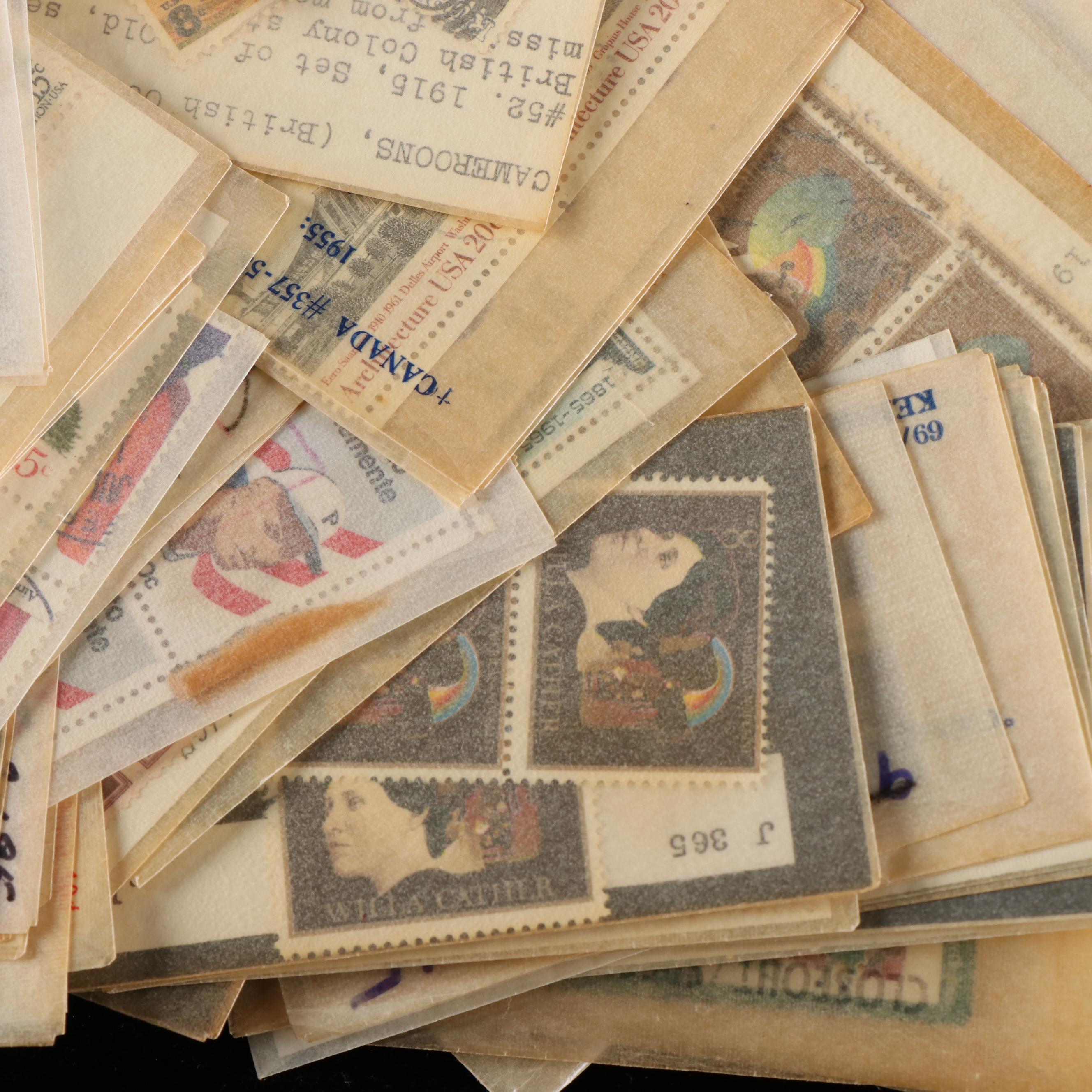 Group of World Postal Covers, U.S. Postage Stamps, Postal Covers, Airmail & More