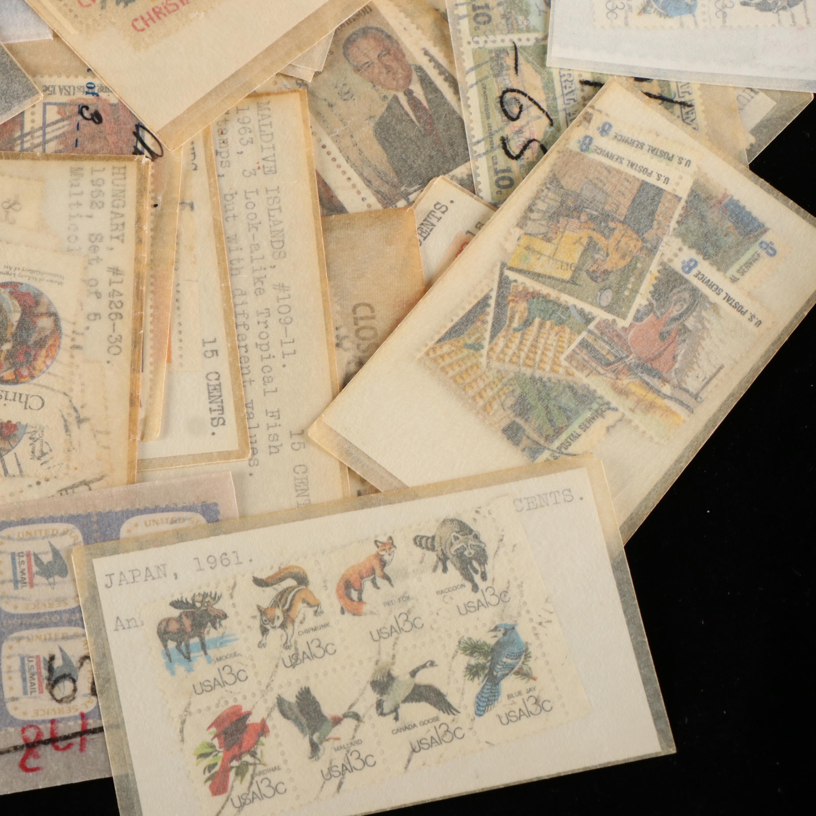 Group of World Postal Covers, U.S. Postage Stamps, Postal Covers, Airmail & More
