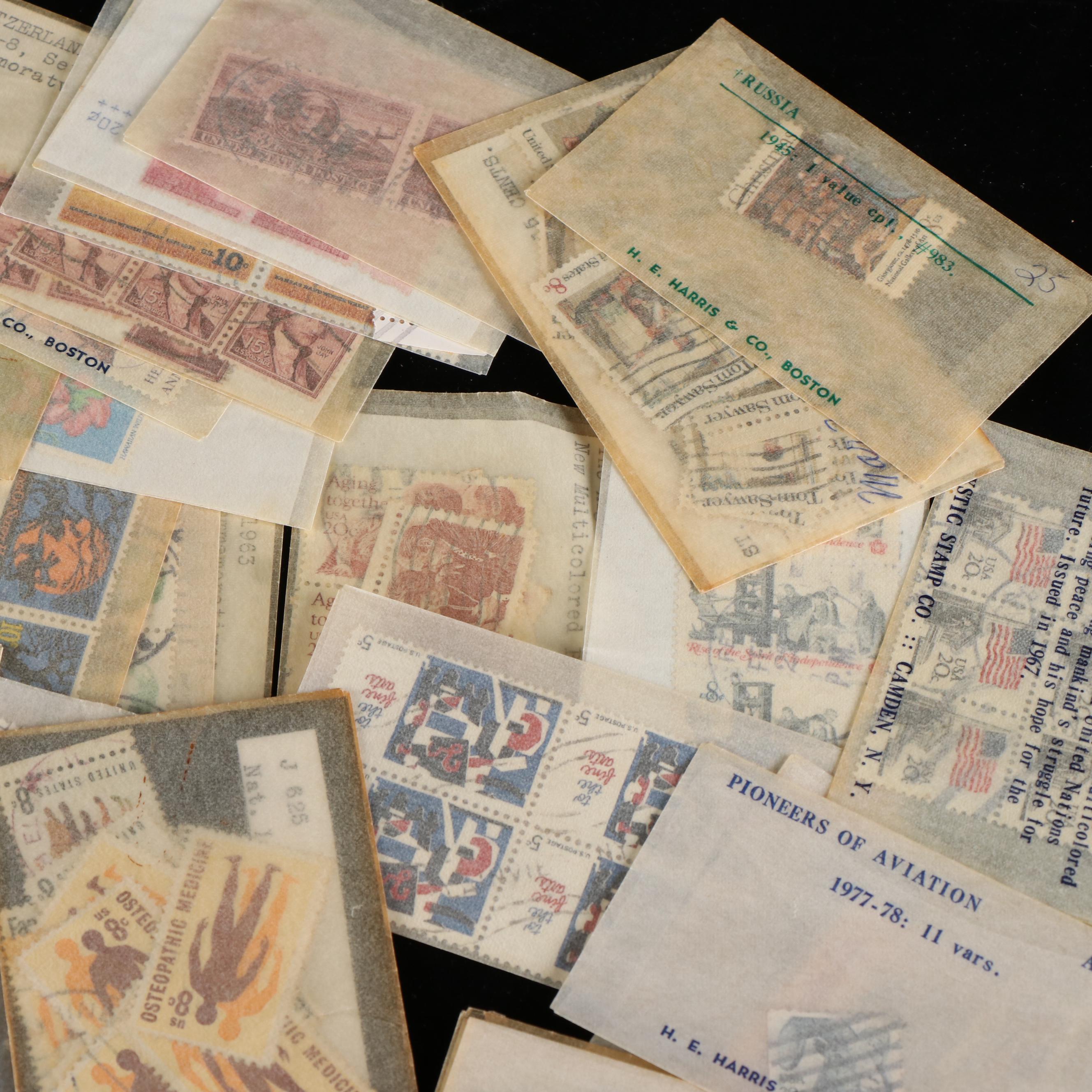 Group of World Postal Covers, U.S. Postage Stamps, Postal Covers, Airmail & More
