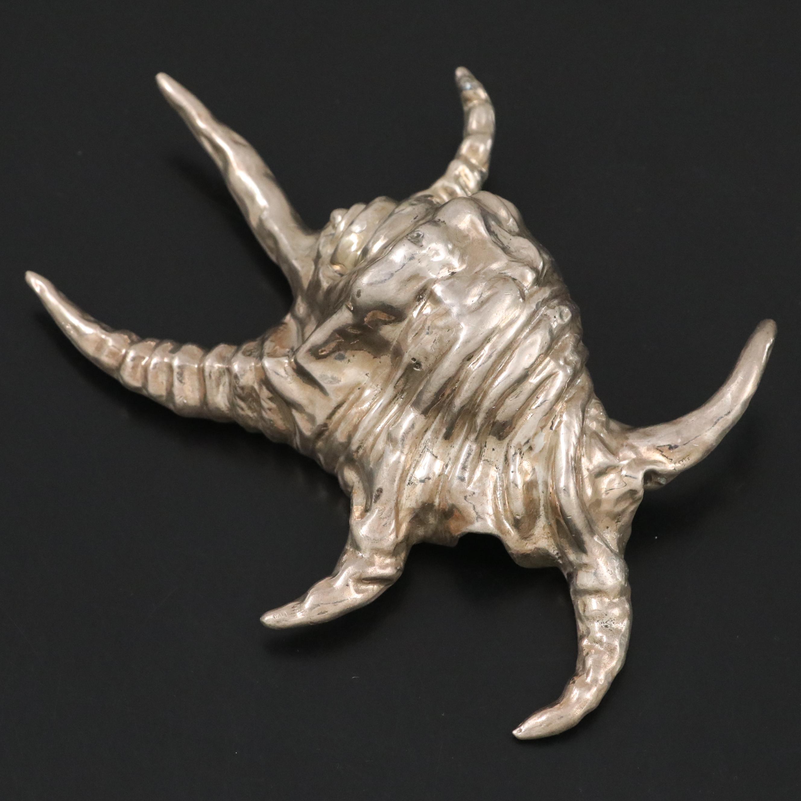 Italian Buccellati Sterling Silver Shell Figurine