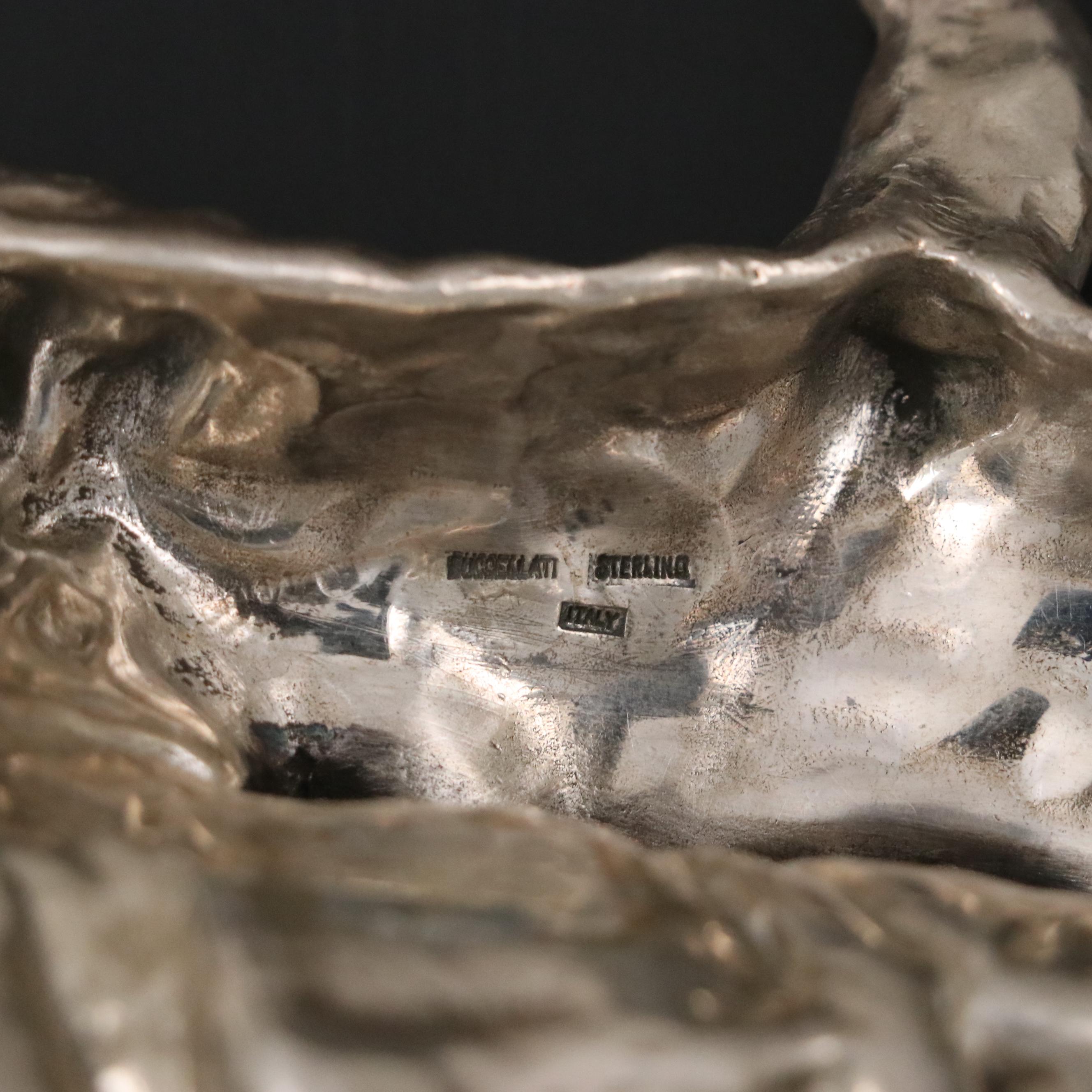 Italian Buccellati Sterling Silver Shell Figurine