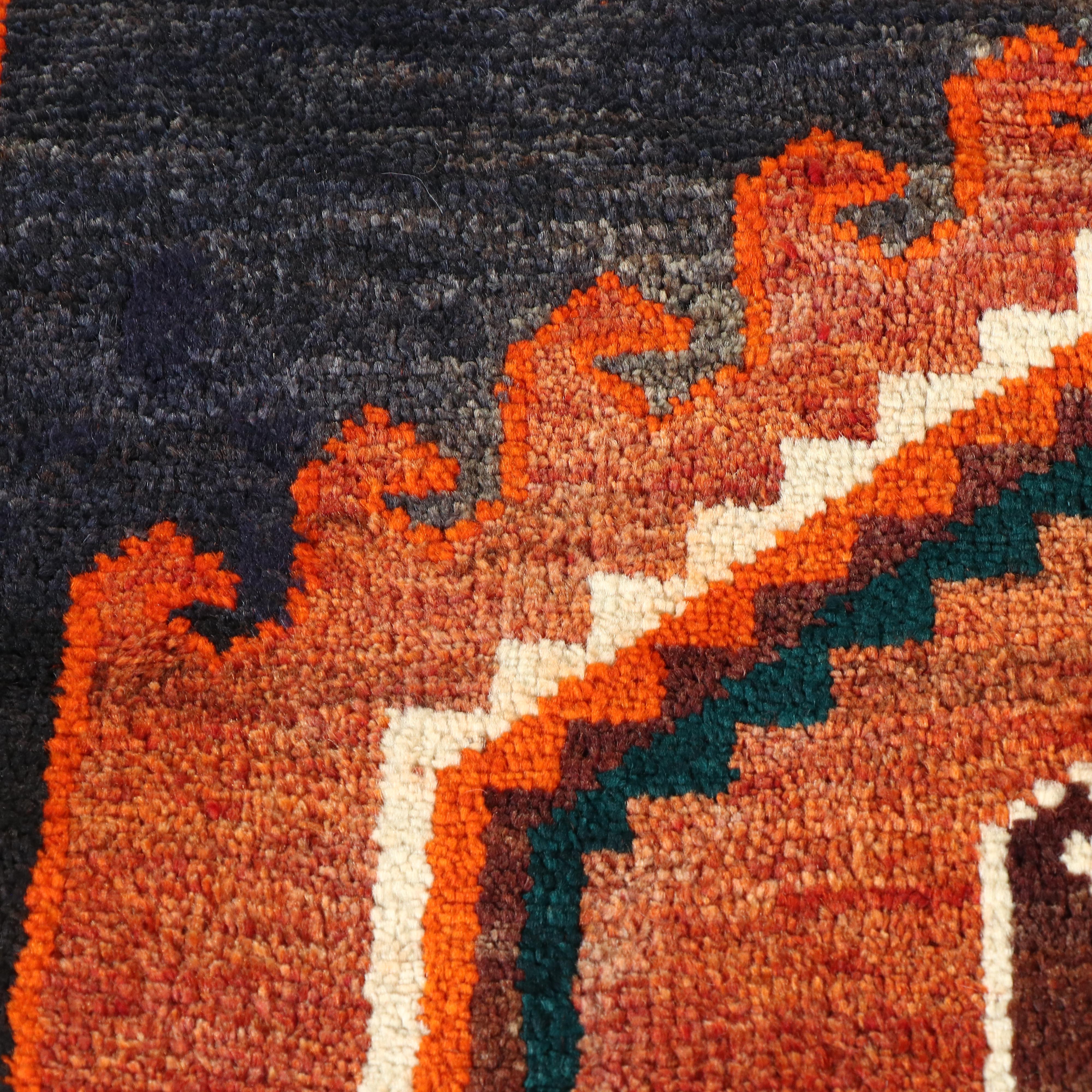 4'2 x 8'9 Hand-Knotted Persian Kelardasht Long Rug