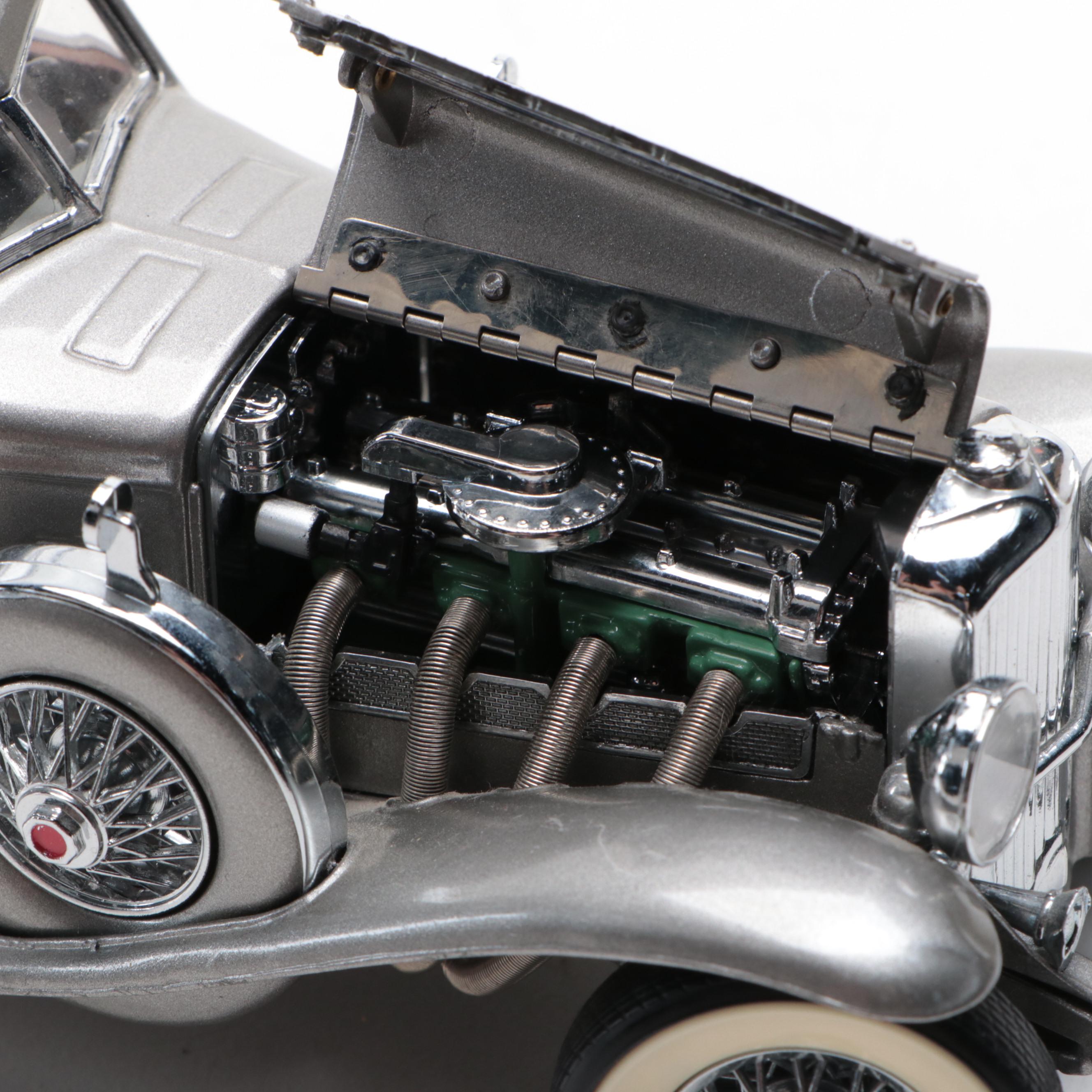 Franklin Mint 1933 Duesenberg SJ Twenty Grand and 1938 Jaguar SS-100 Model Cars