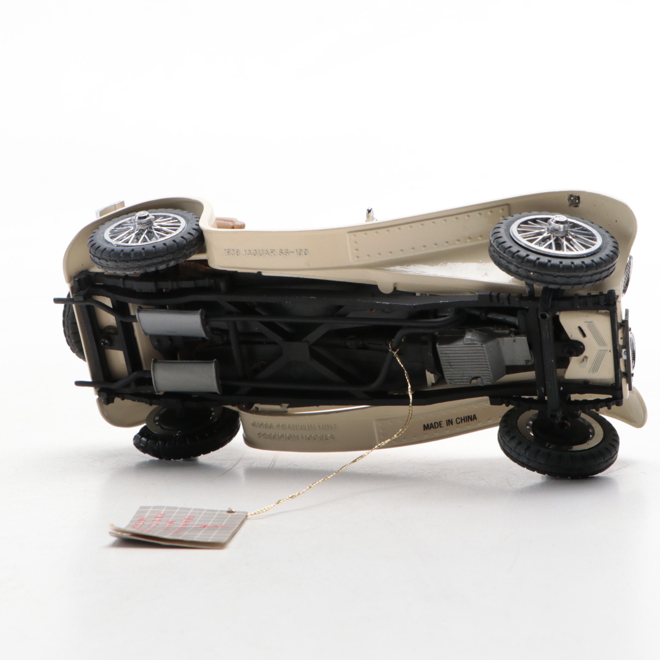 Franklin Mint 1933 Duesenberg SJ Twenty Grand and 1938 Jaguar SS-100 Model Cars