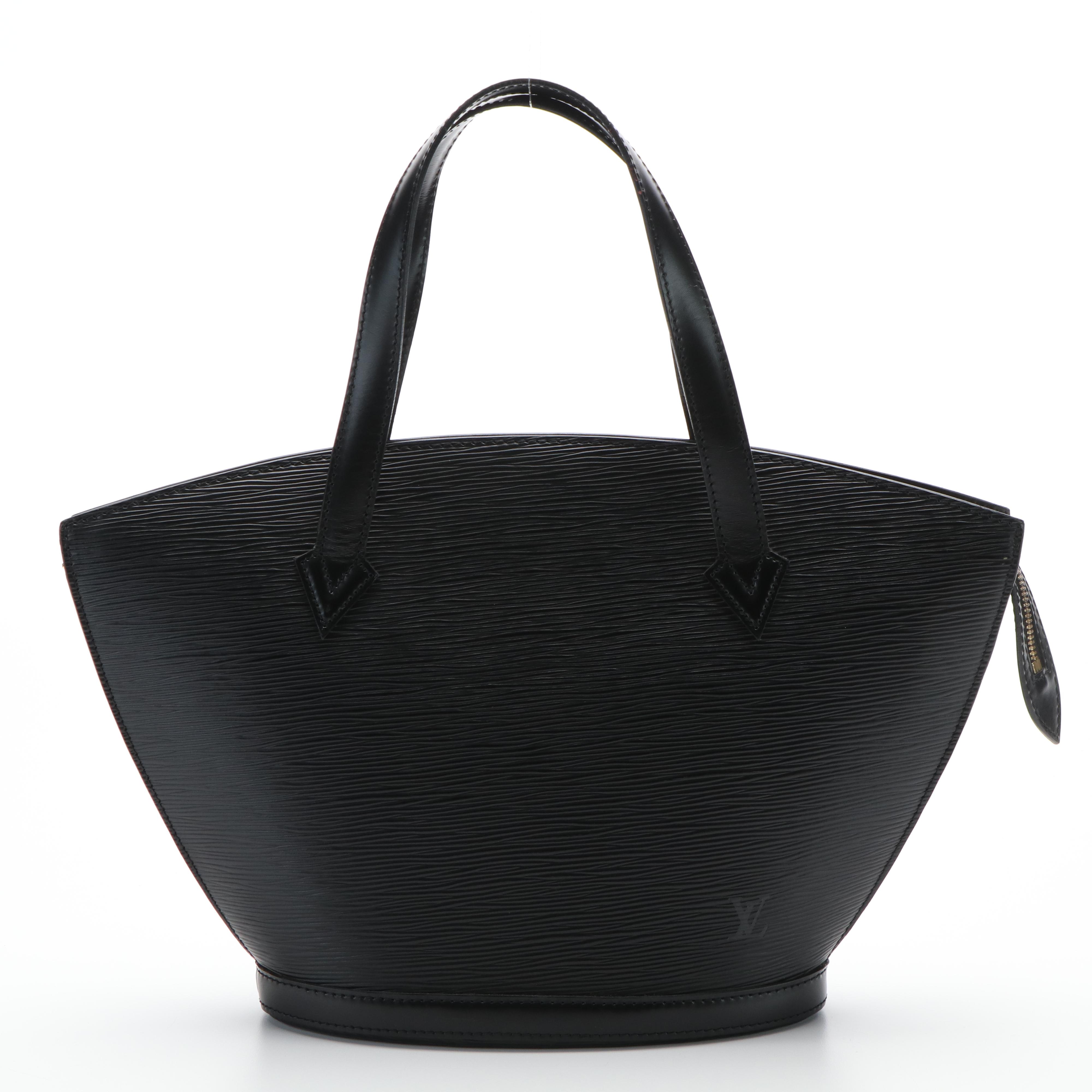 Louis Vuitton Saint Jacques PM Black Epi Leather Tote Bag