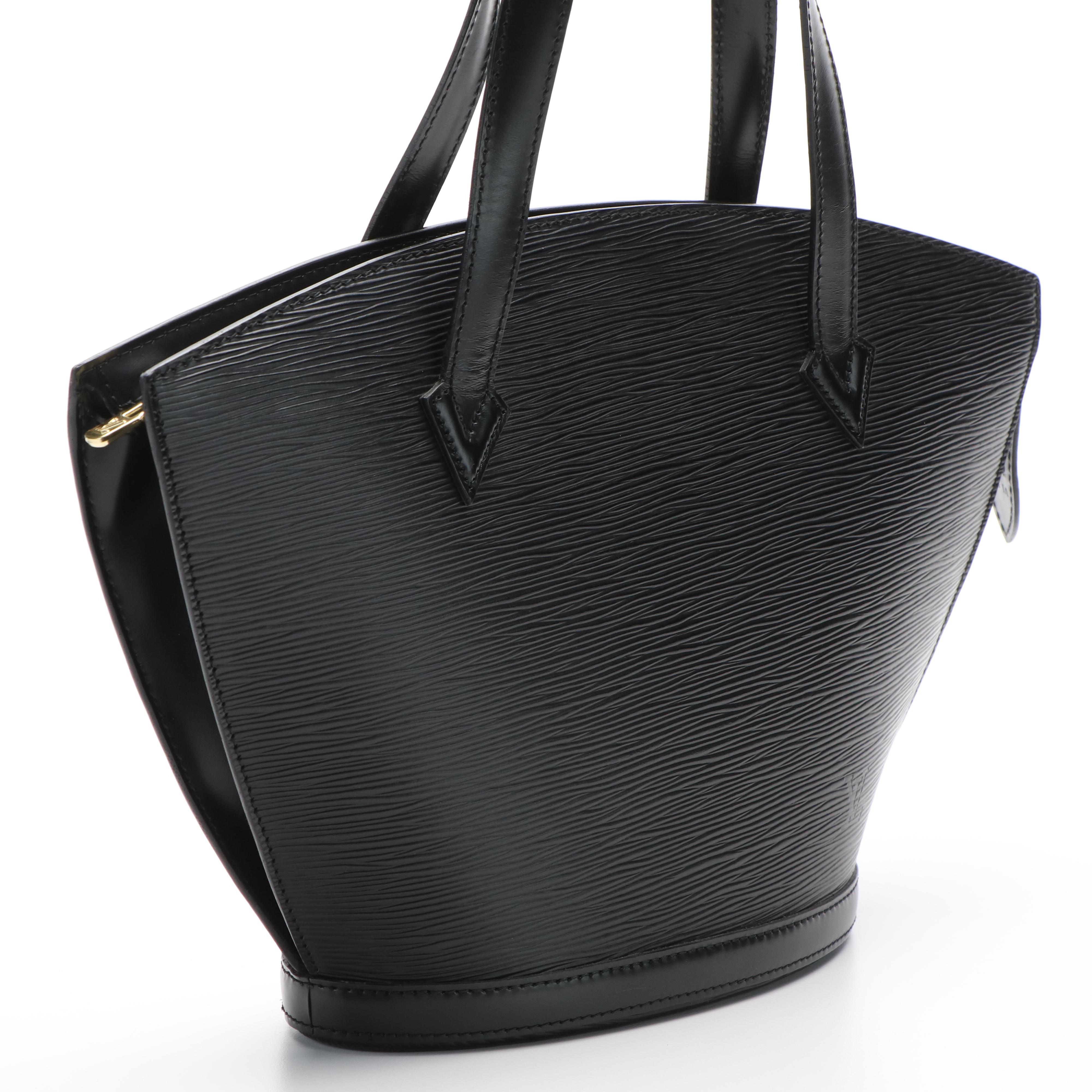 Louis Vuitton Saint Jacques PM Black Epi Leather Tote Bag