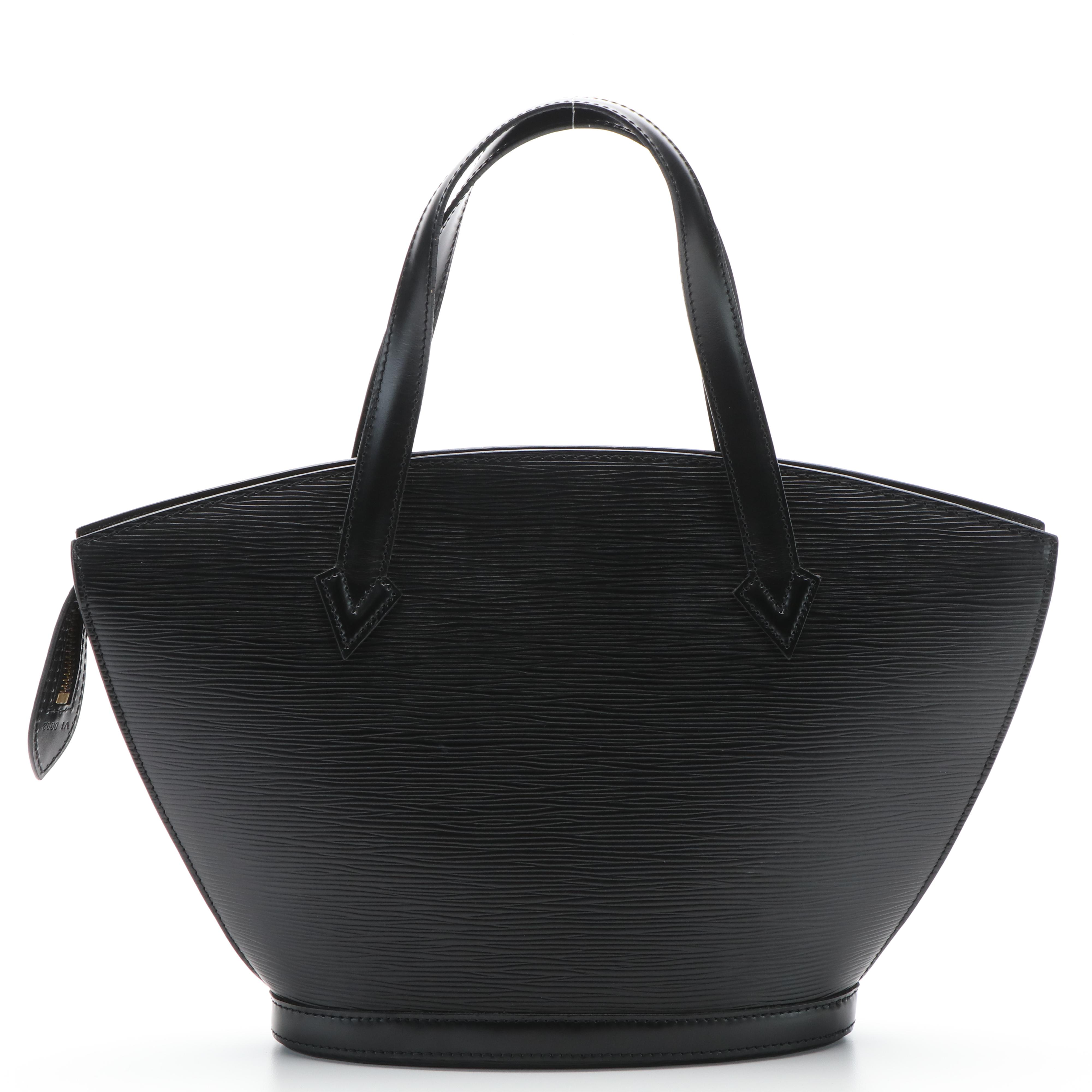 Louis Vuitton Saint Jacques PM Black Epi Leather Tote Bag