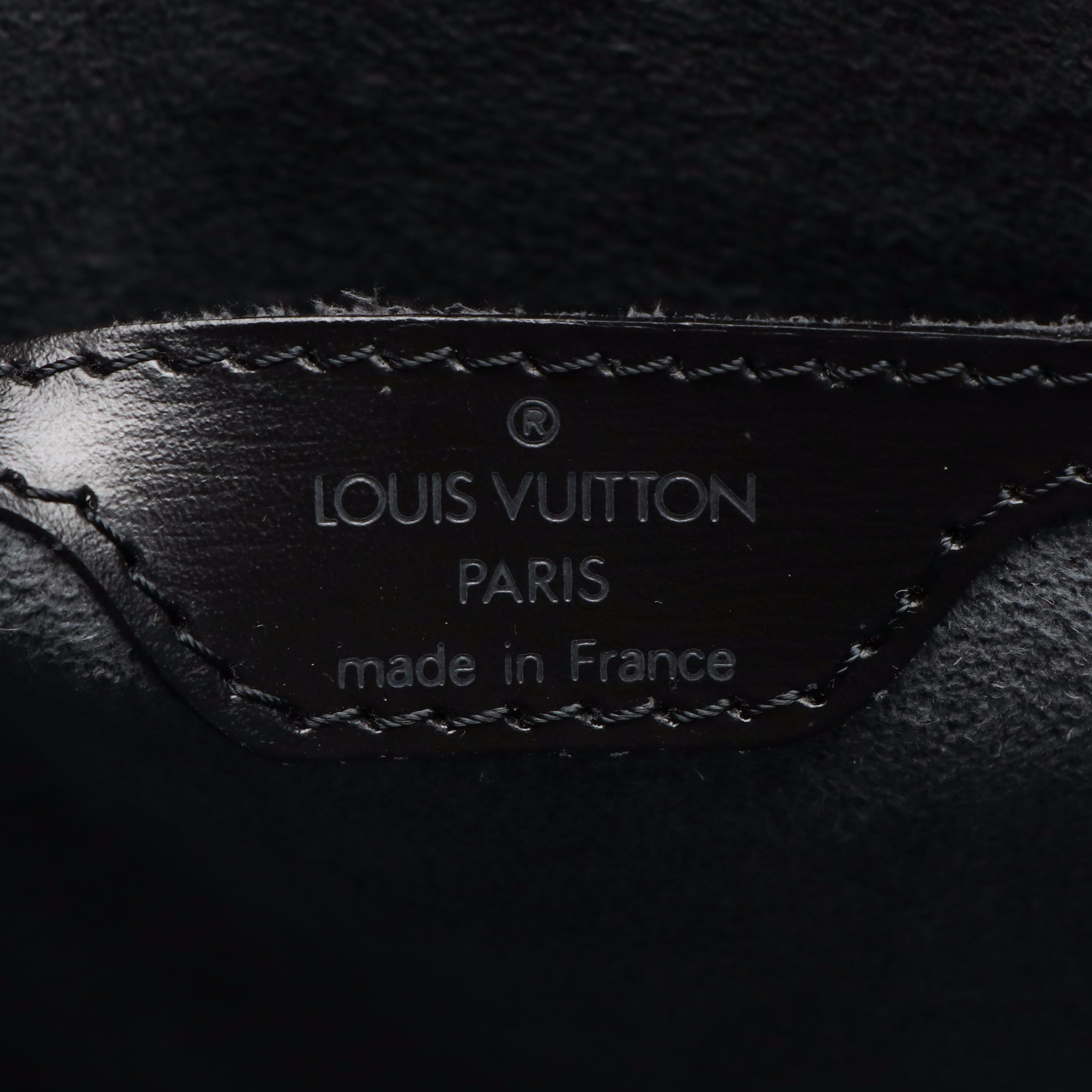 Louis Vuitton Saint Jacques PM Black Epi Leather Tote Bag