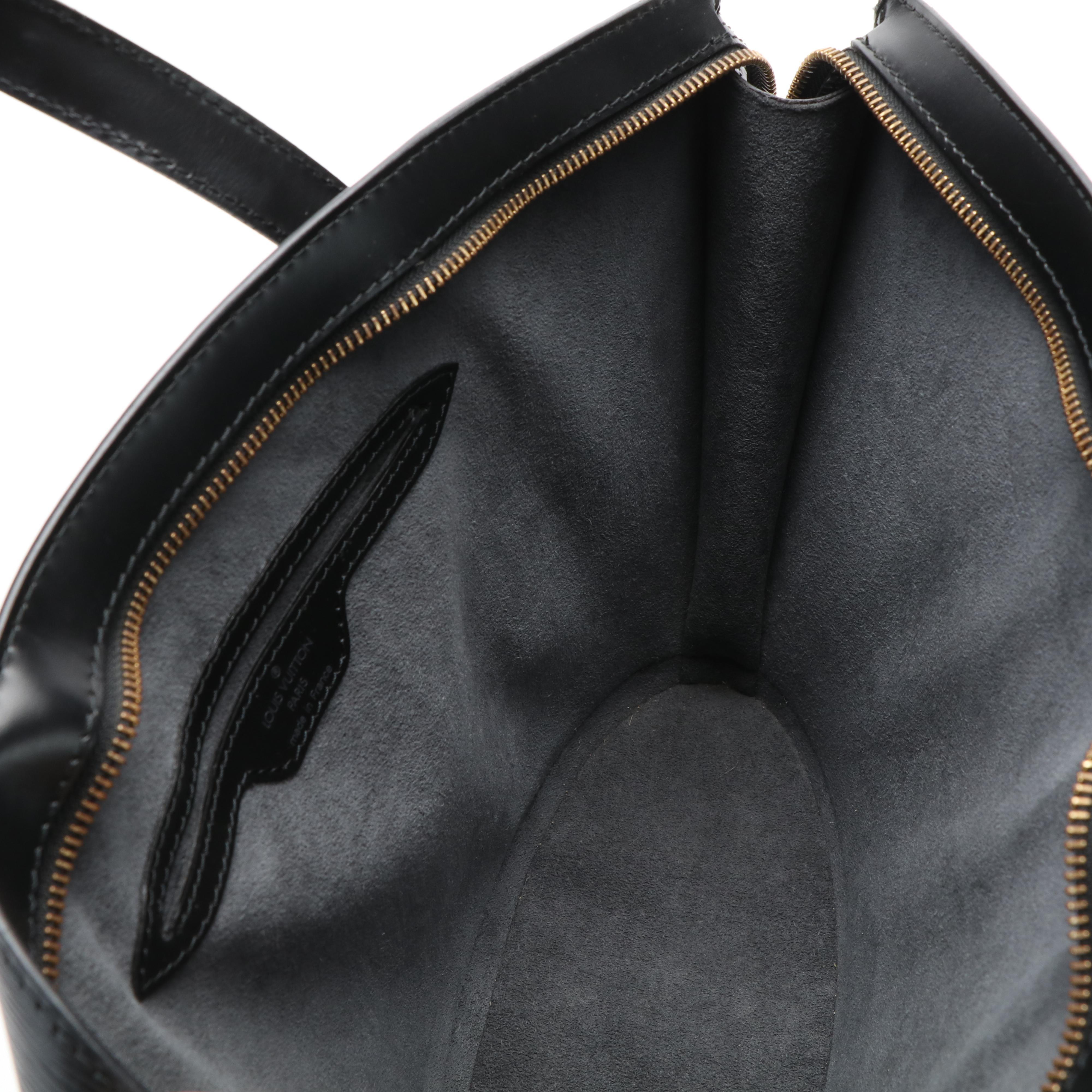 Louis Vuitton Saint Jacques PM Black Epi Leather Tote Bag