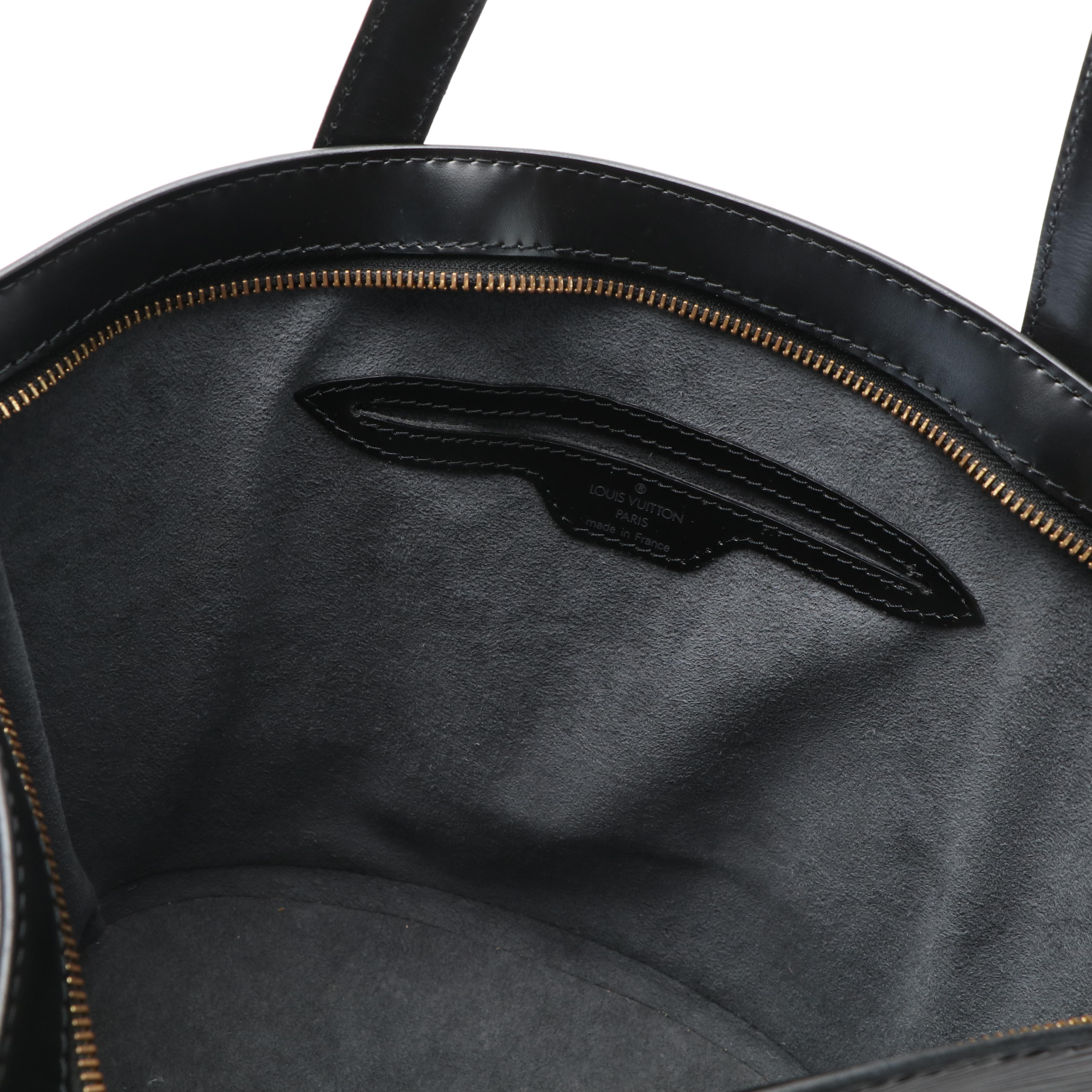 Louis Vuitton Saint Jacques PM Black Epi Leather Tote Bag