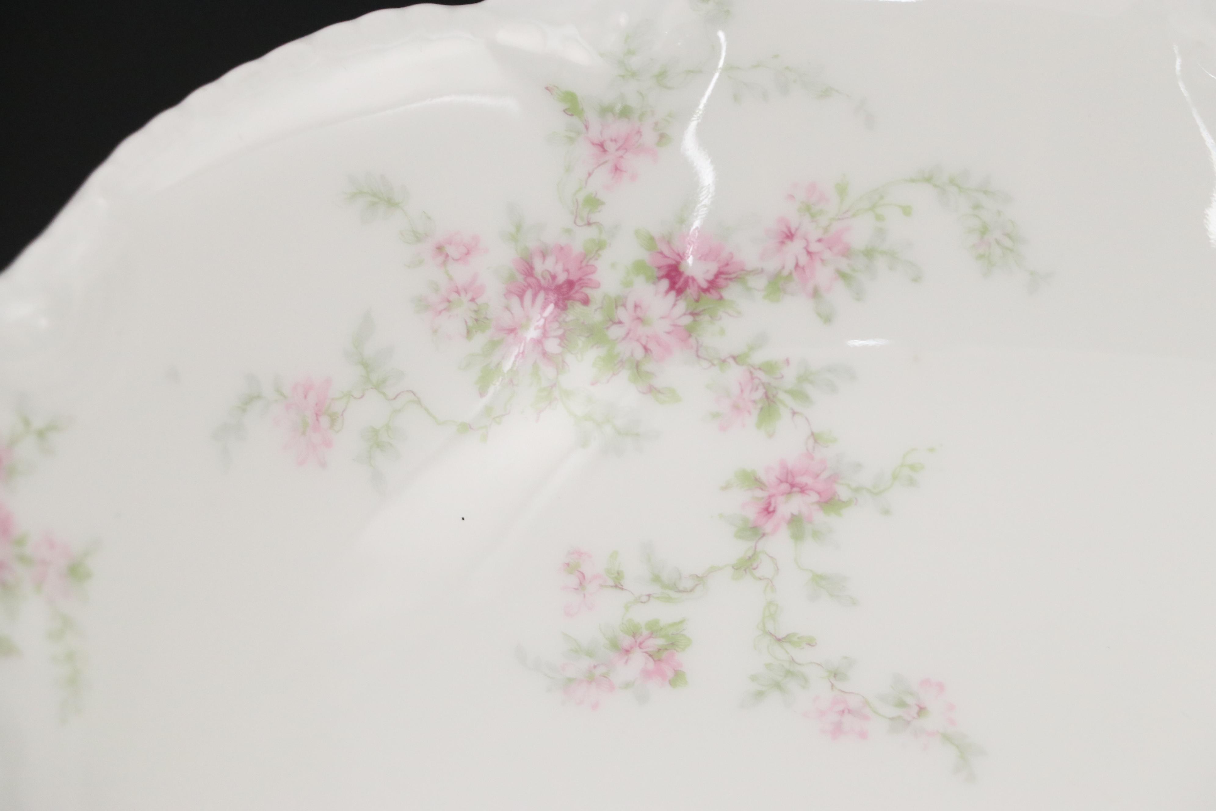 GDA & Theodore Haviland Limoges Porcelain Serving Bowls w/ German Bowls, Antique