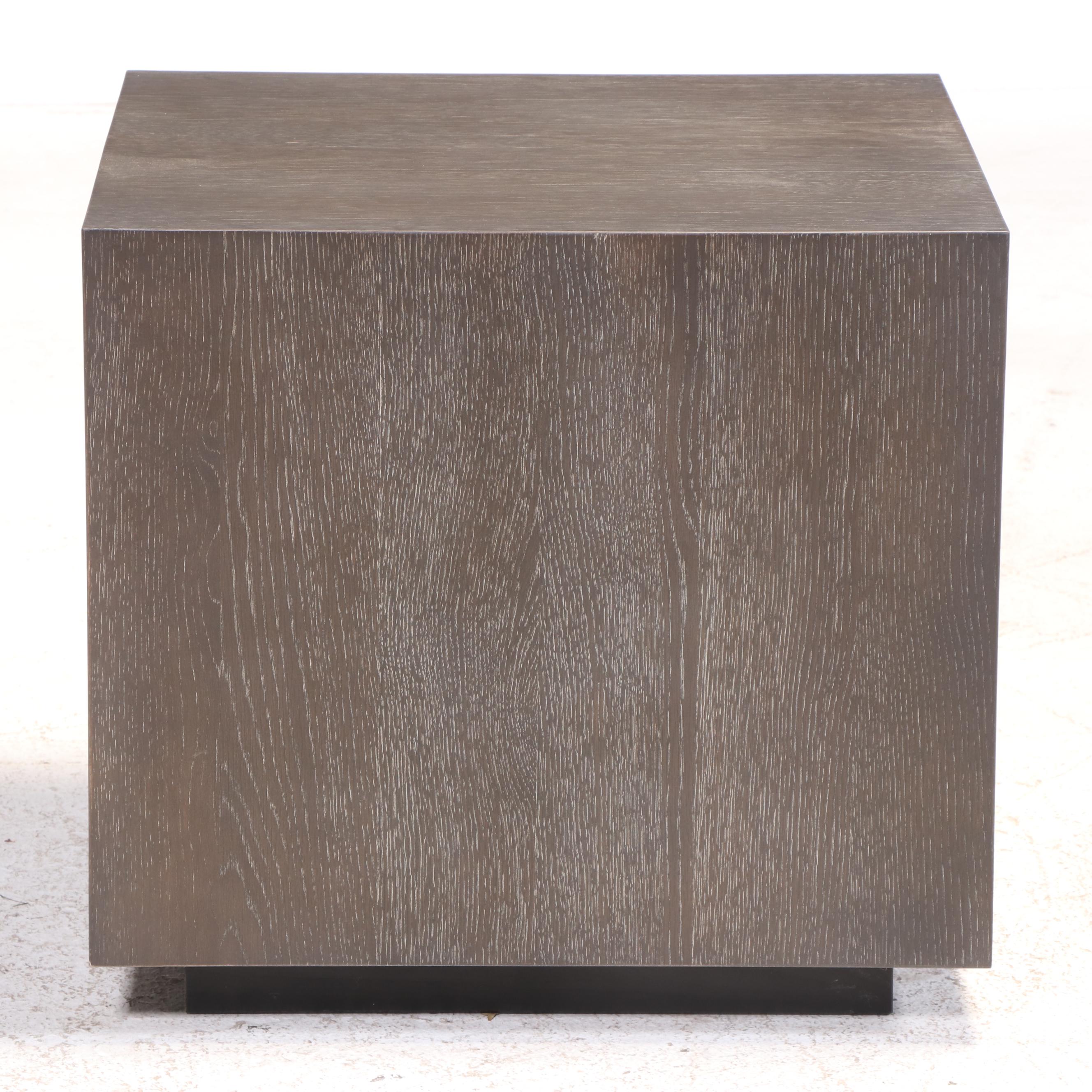 Arhaus Contemporary Cube-Shaped Side Table