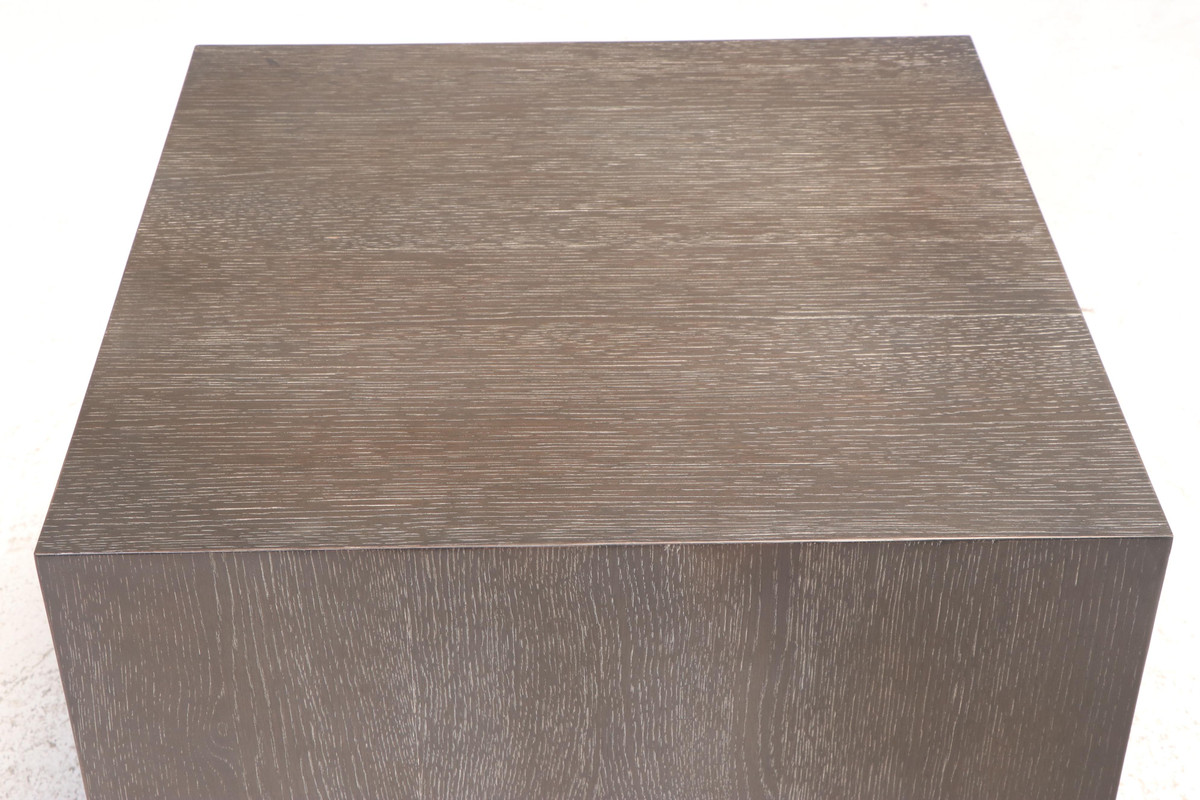 Arhaus Contemporary Cube-Shaped Side Table