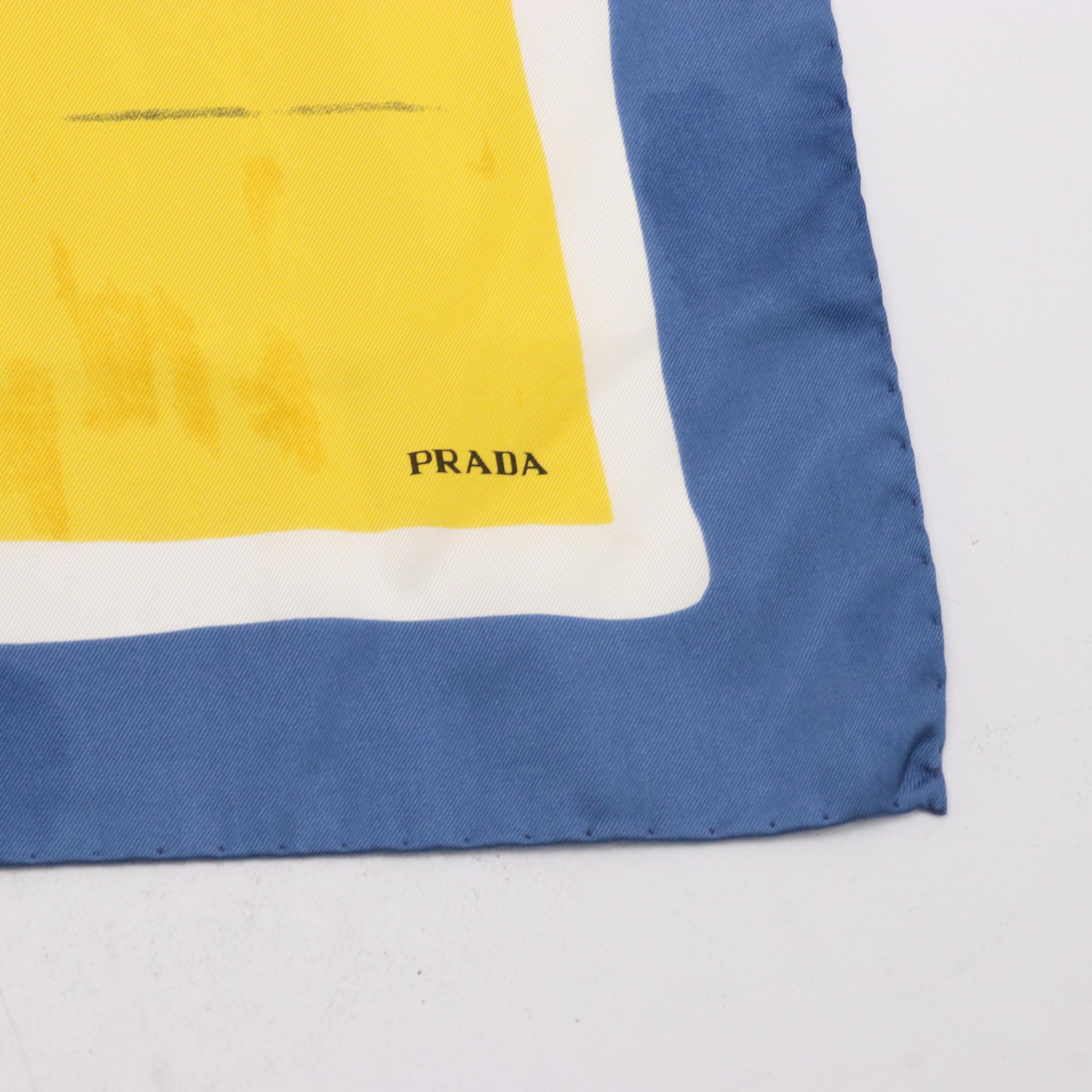 Prada Silk Twill Scarf