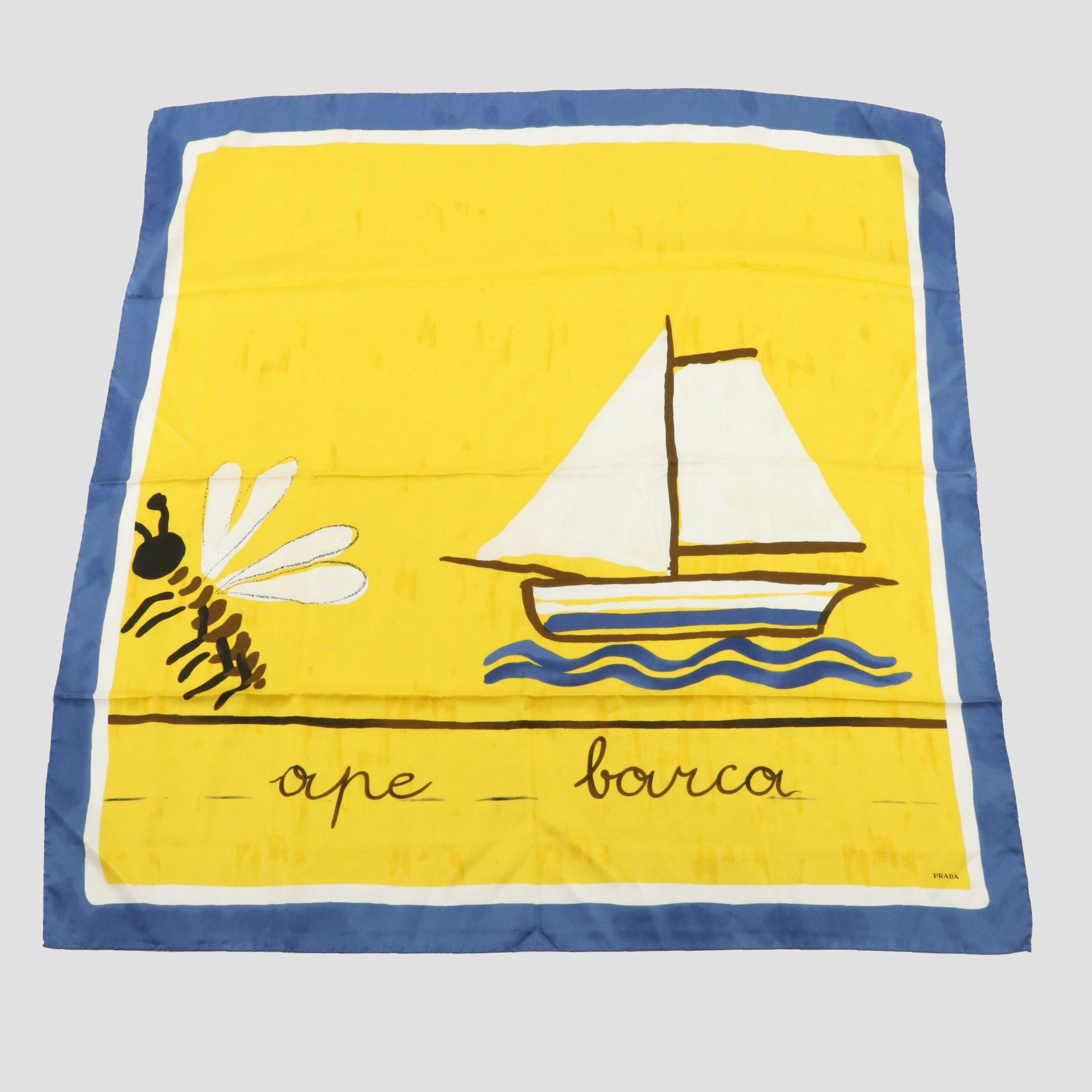 Prada Silk Twill Scarf