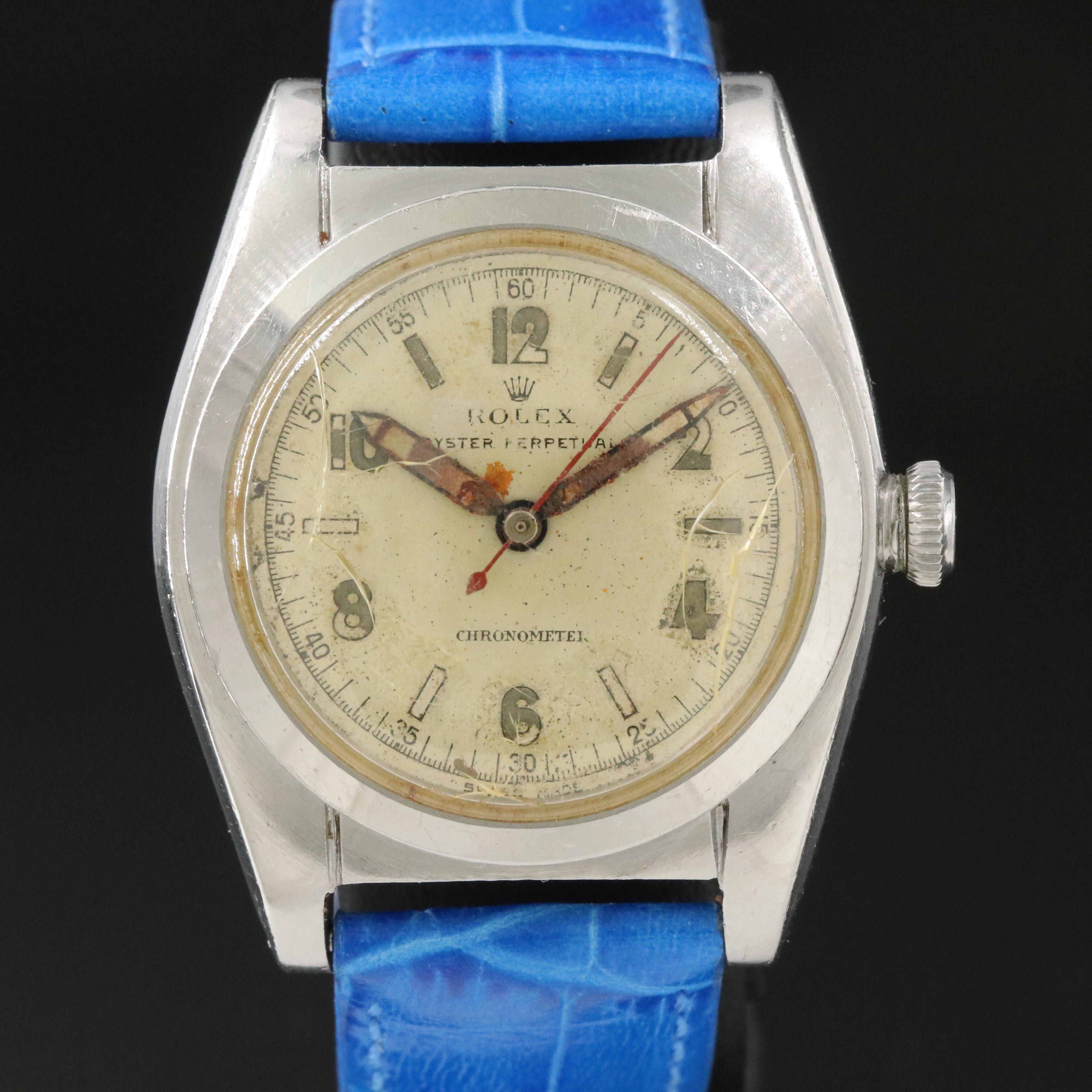Vintage Rolex Oyster Perpetual Bubbleback Watch