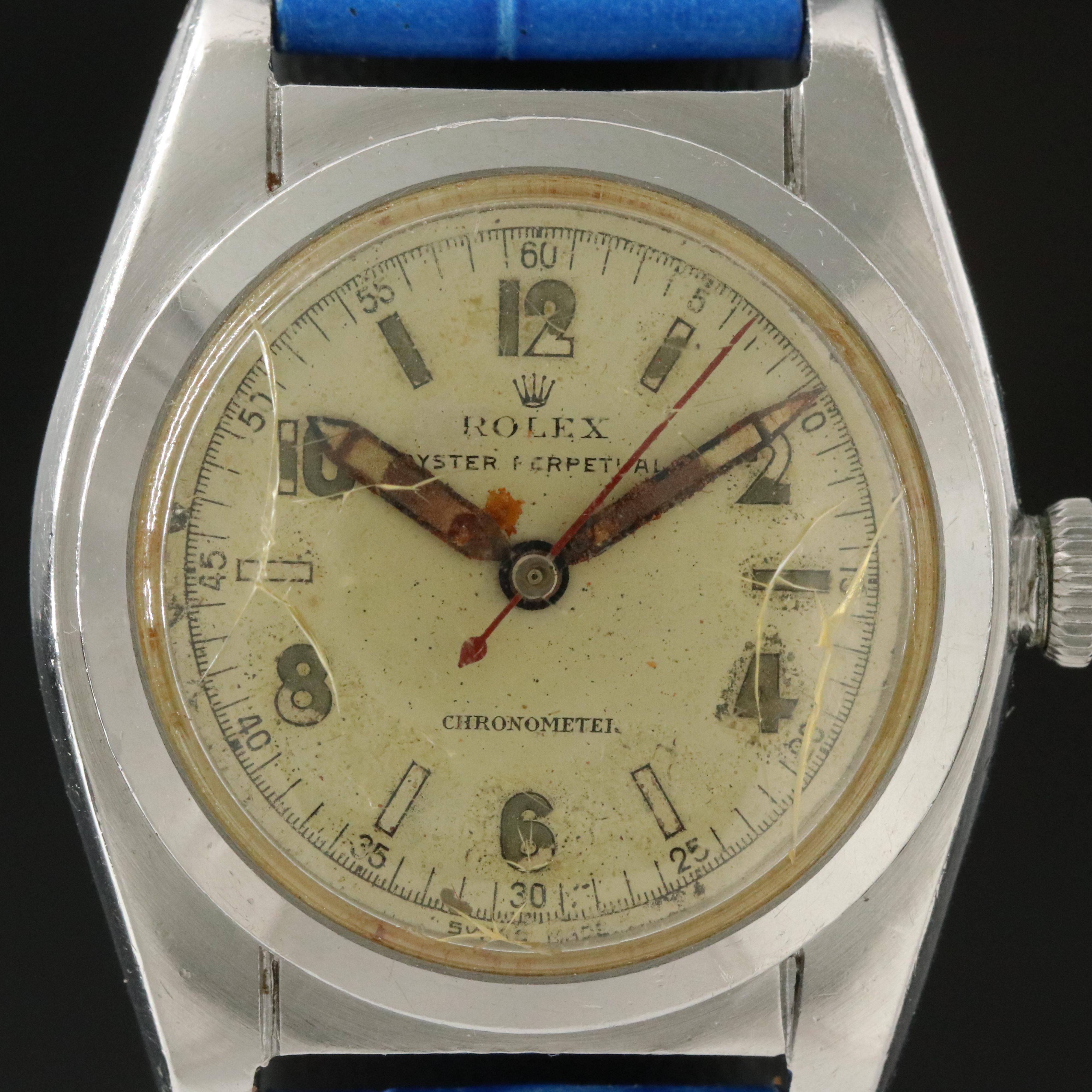 Vintage Rolex Oyster Perpetual Bubbleback Watch