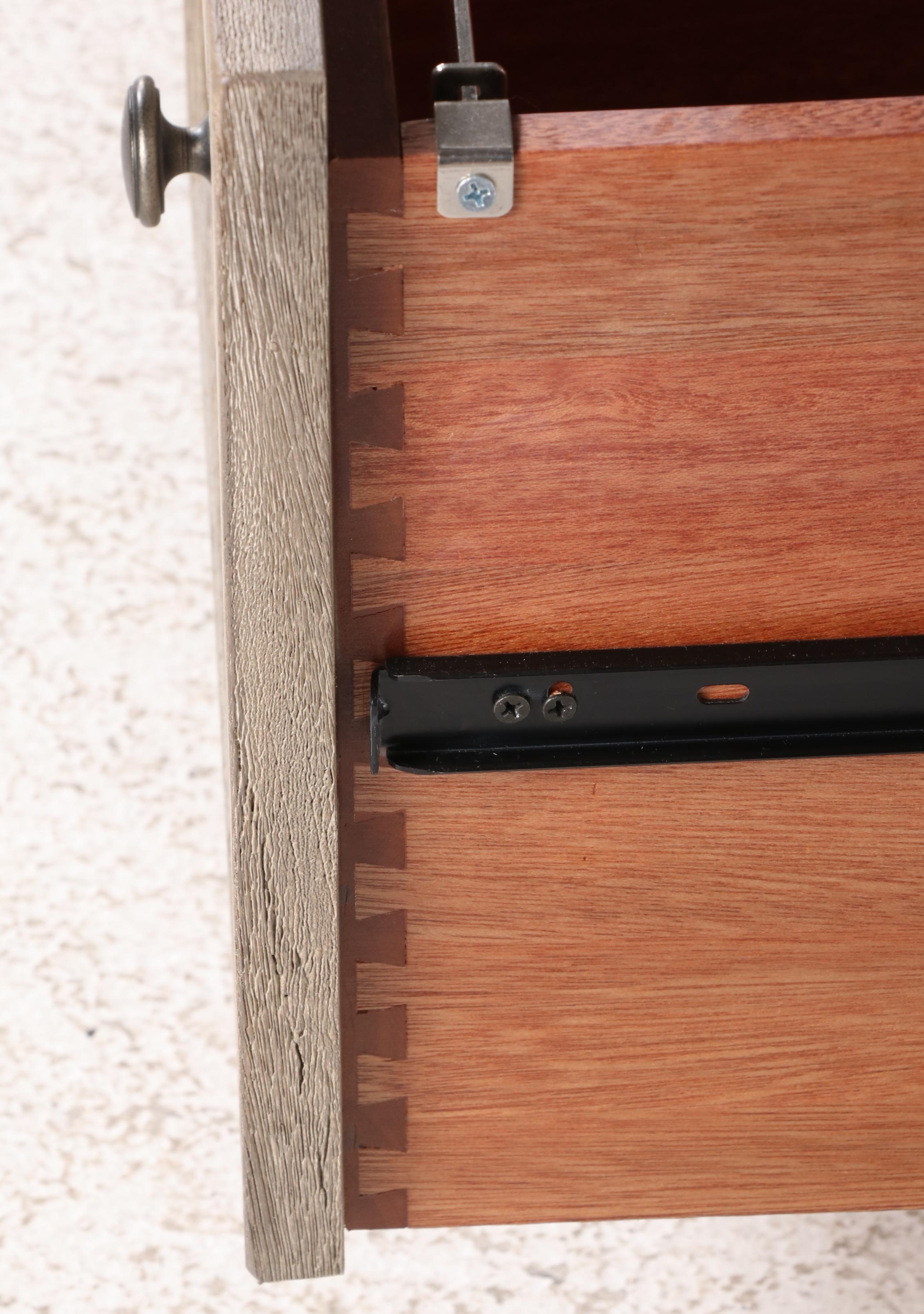 Pottery Barn "Livingston" Meranti Wood Executive's Desk in Grey Wash