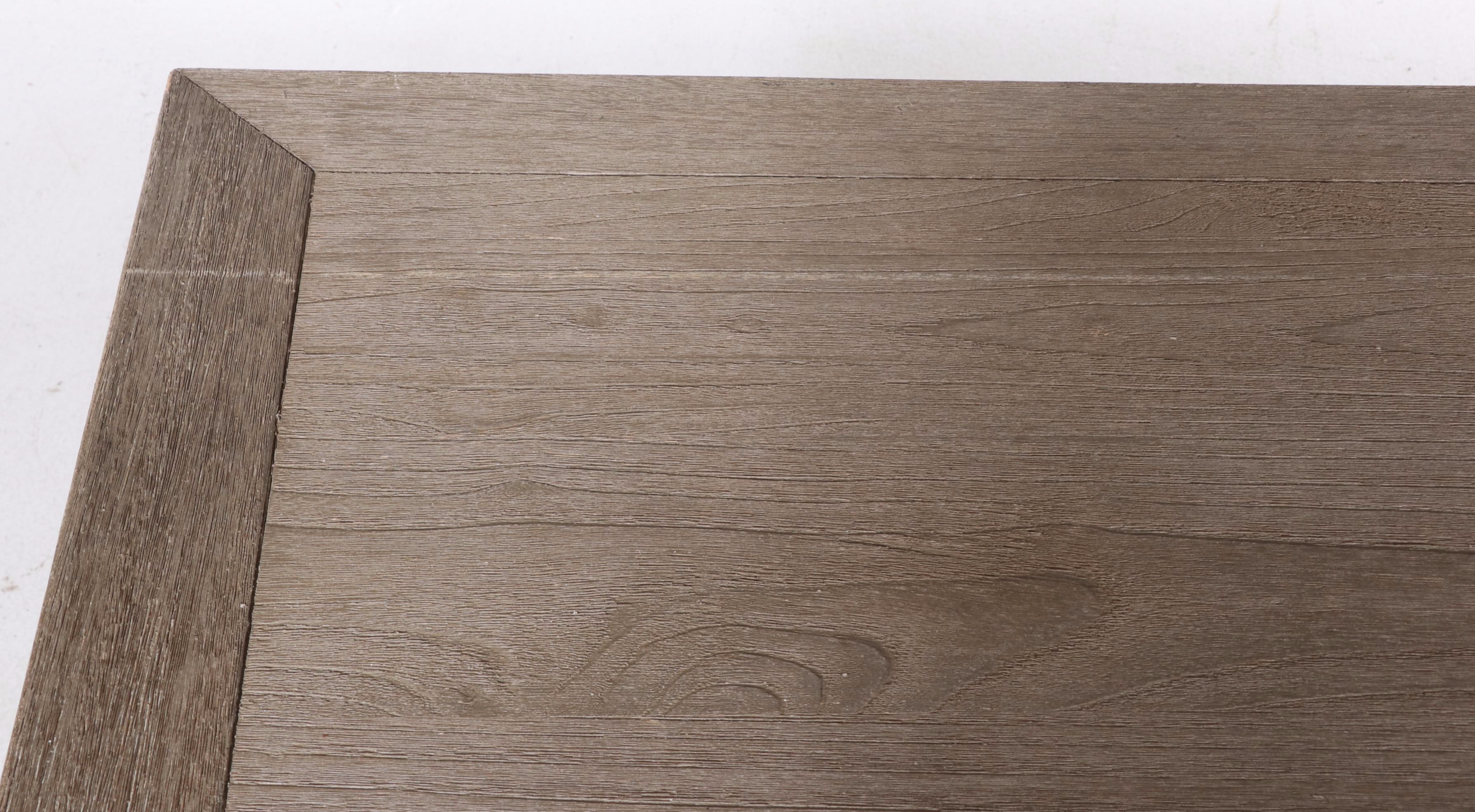 Pottery Barn "Livingston" Meranti Wood Executive's Desk in Grey Wash