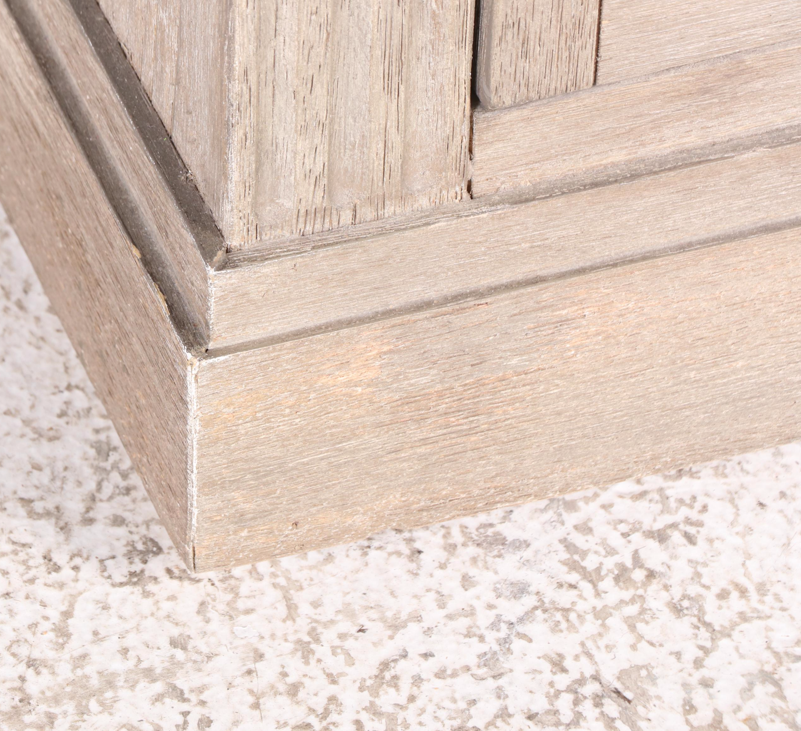 Pottery Barn "Livingston" Meranti Wood Executive's Desk in Grey Wash