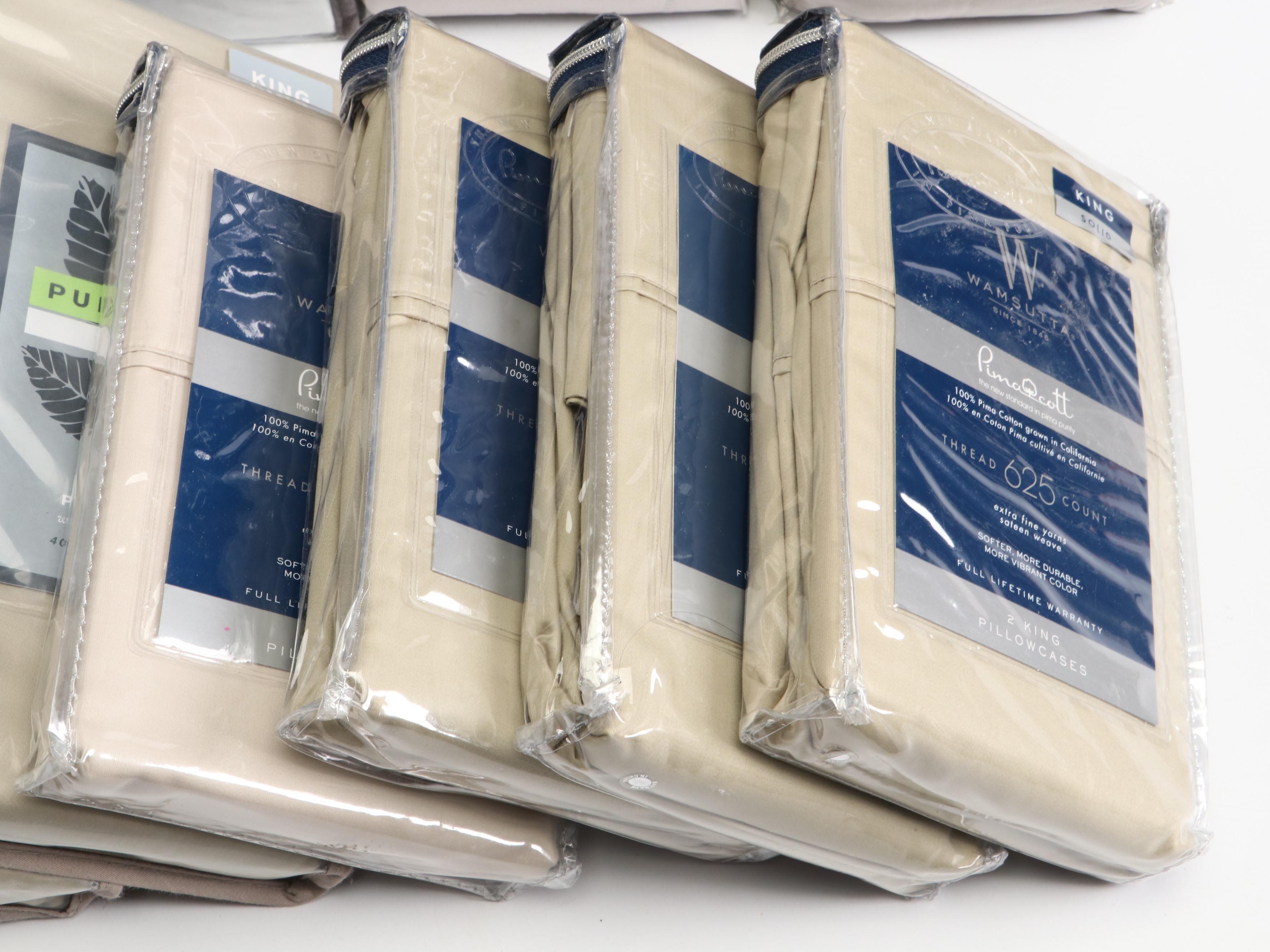 Vera Wang Cotton King Duvet Cover with Pure Beech and More Pillowcases