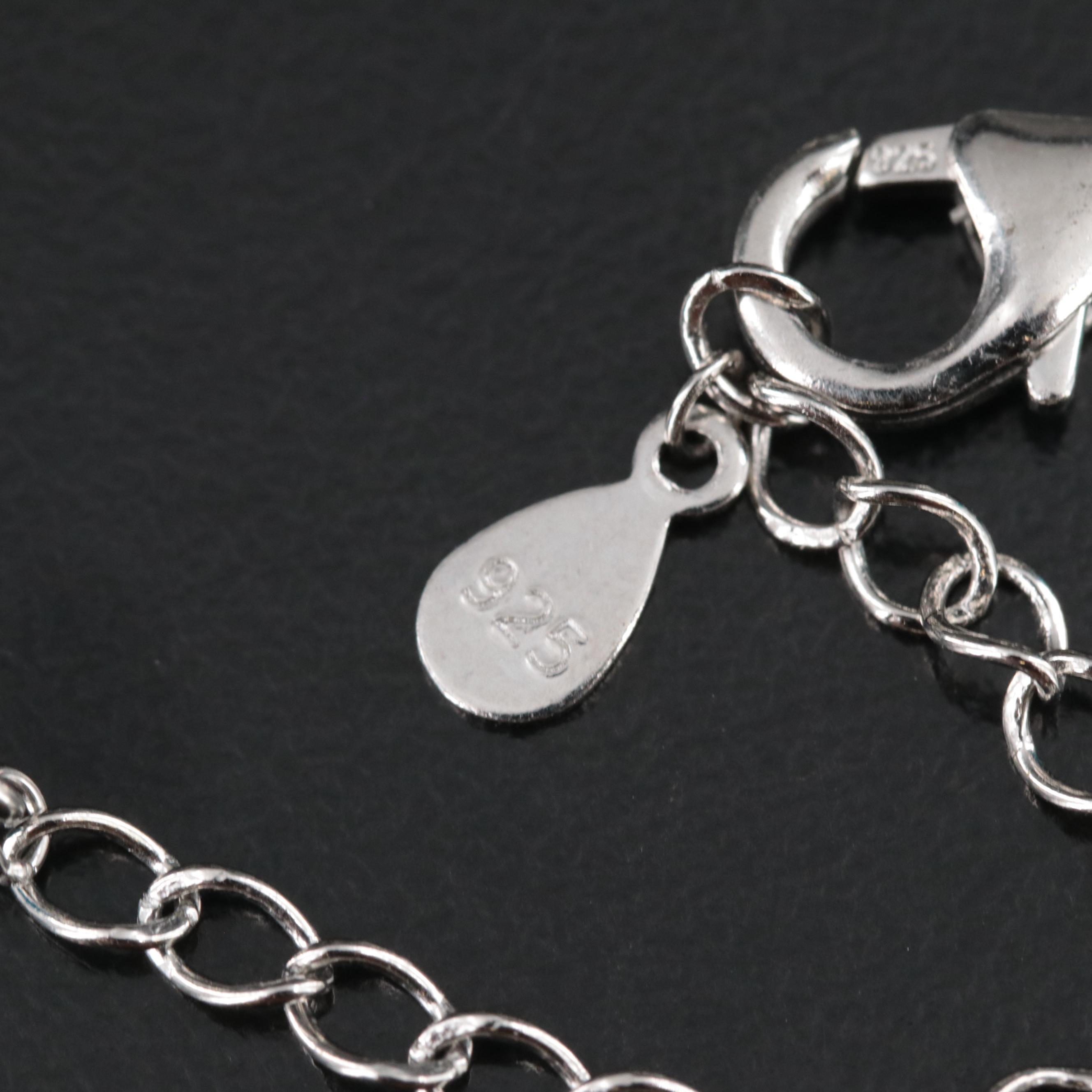 Sterling Opal, Ruby and CZ Panther Bracelet