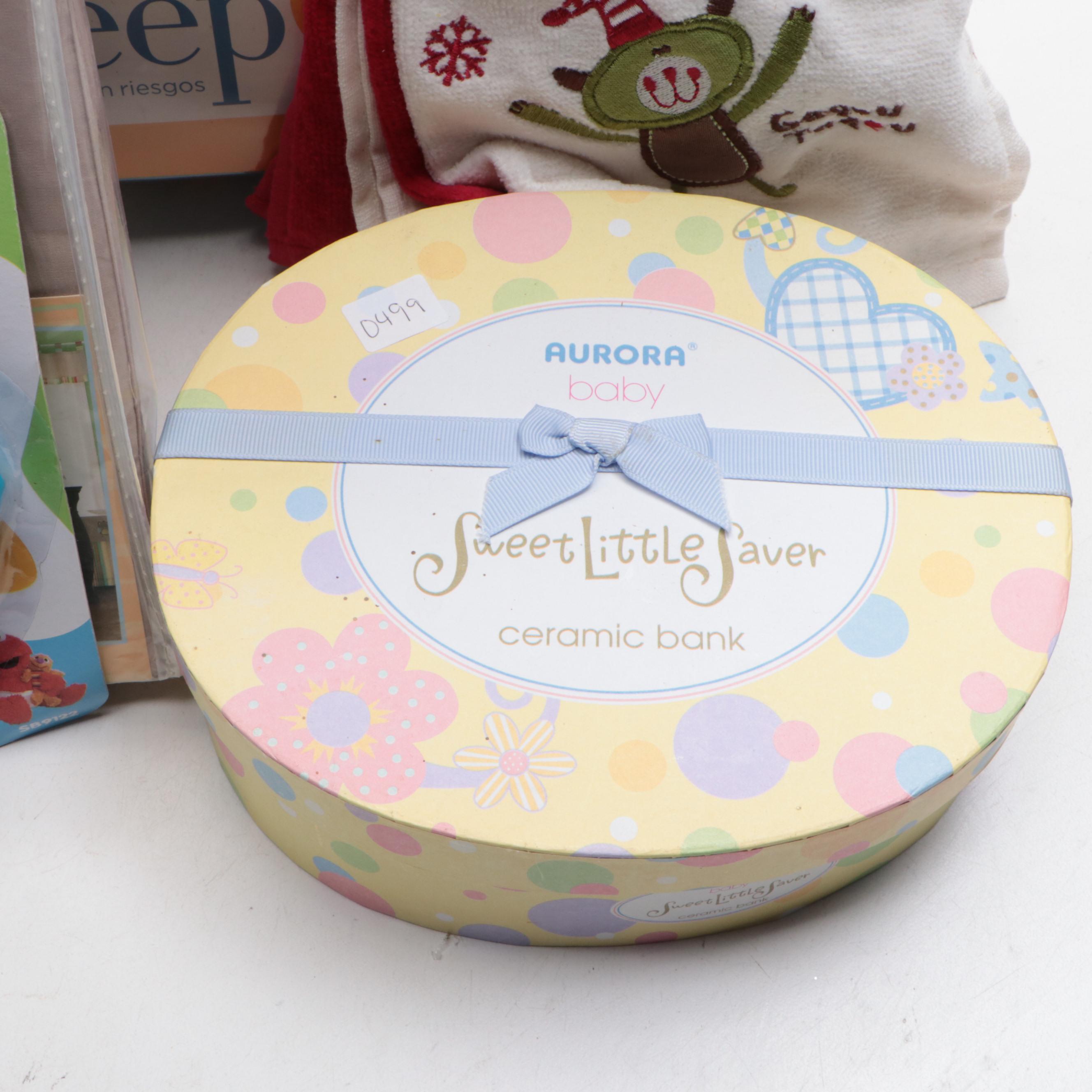 Halo Safe Sleep Crib Set with Aurora Ceramic Bank and Other Nursery Décor