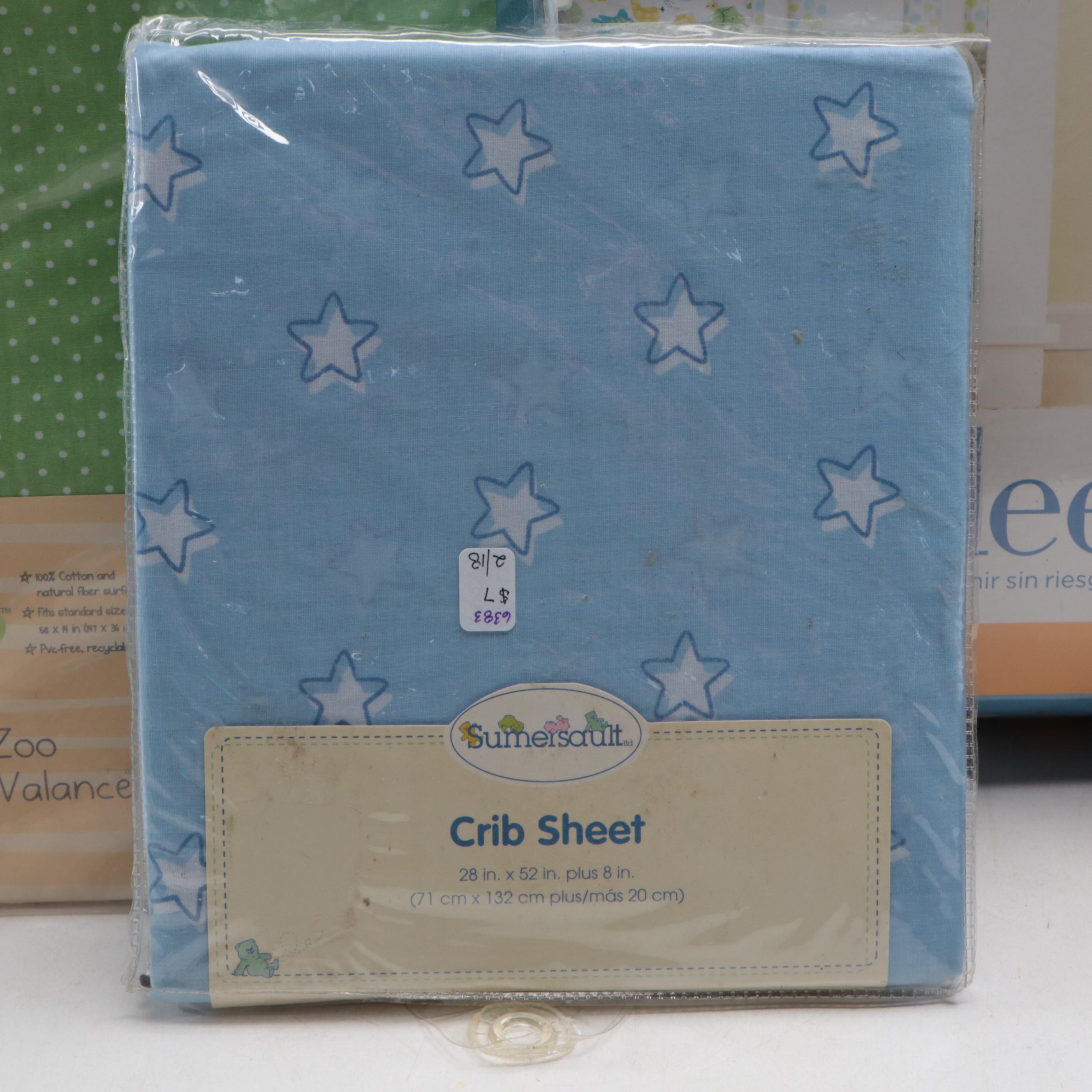 Halo Safe Sleep Crib Set with Aurora Ceramic Bank and Other Nursery Décor