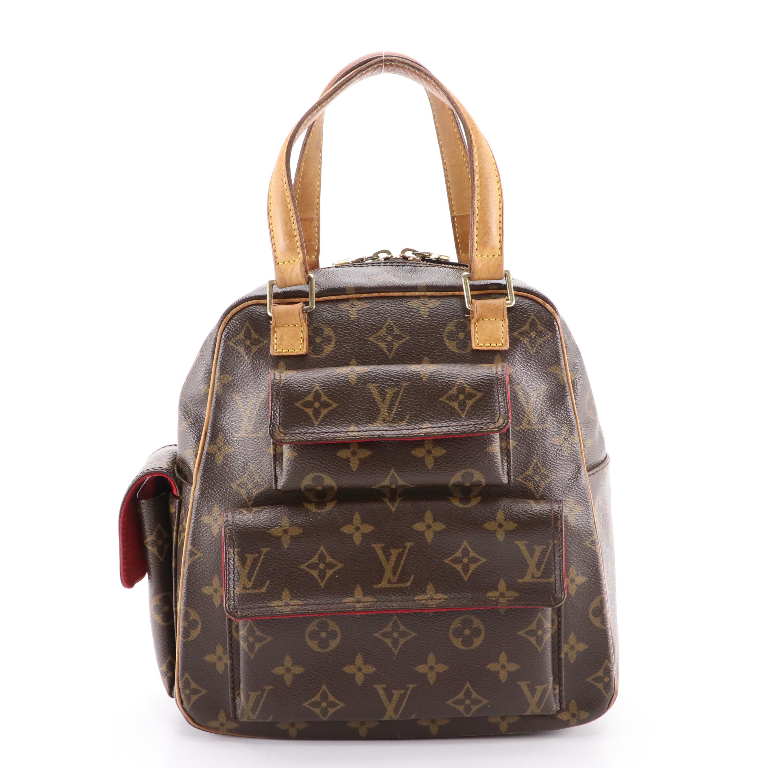 Louis Vuitton Excentri Cité Handbag in Monogram Canvas and Vachetta Leather