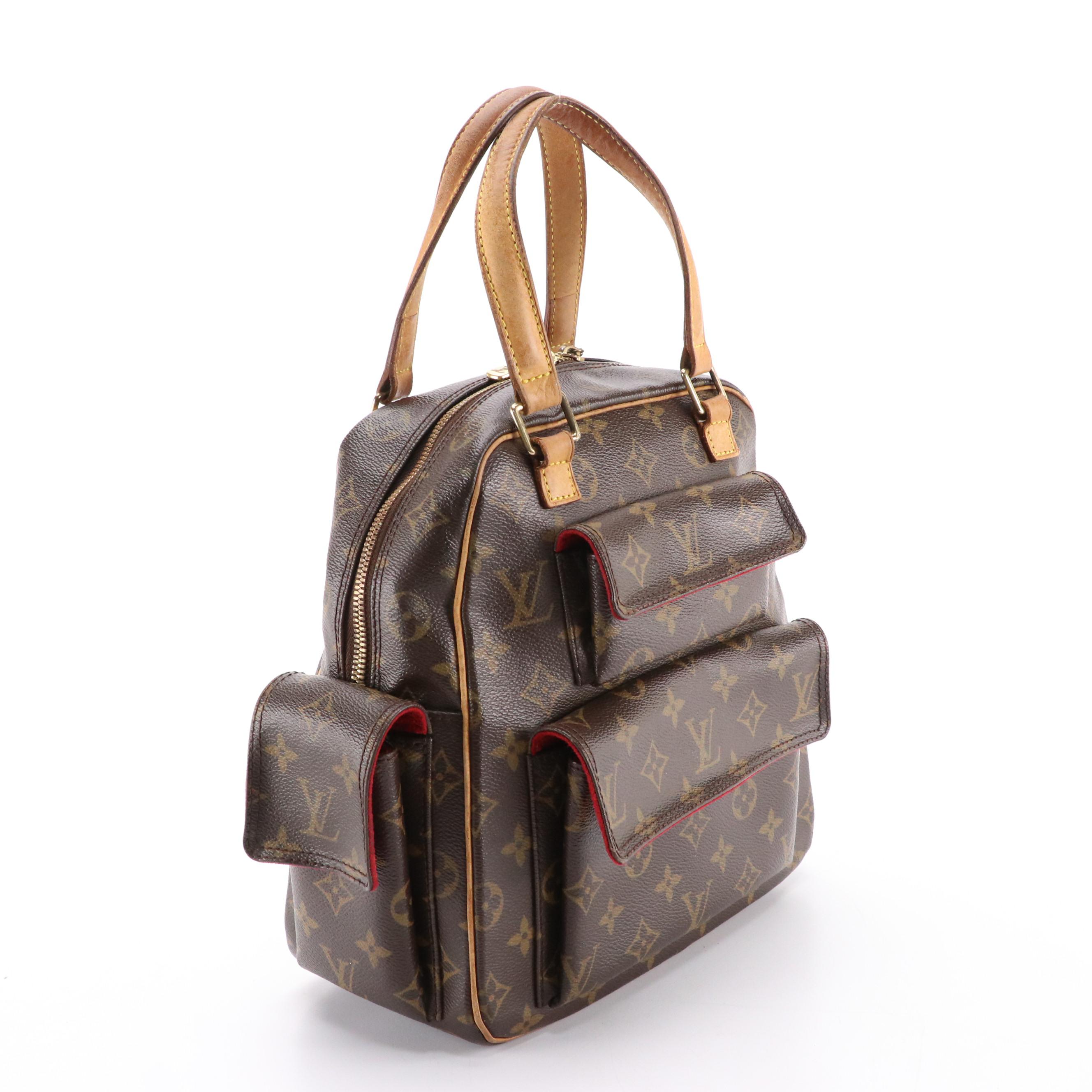 Louis Vuitton Excentri Cité Handbag in Monogram Canvas and Vachetta Leather