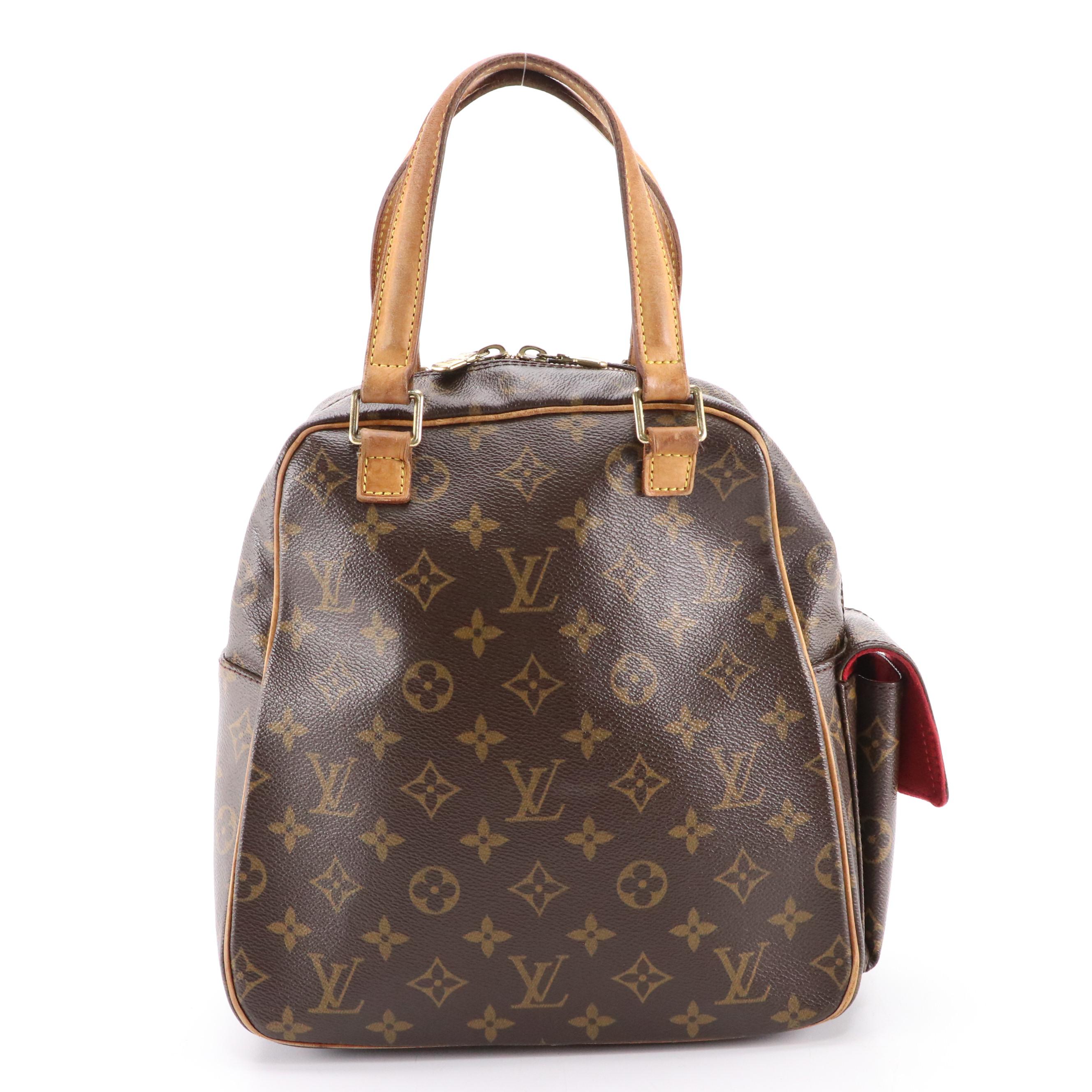 Louis Vuitton Excentri Cité Handbag in Monogram Canvas and Vachetta Leather
