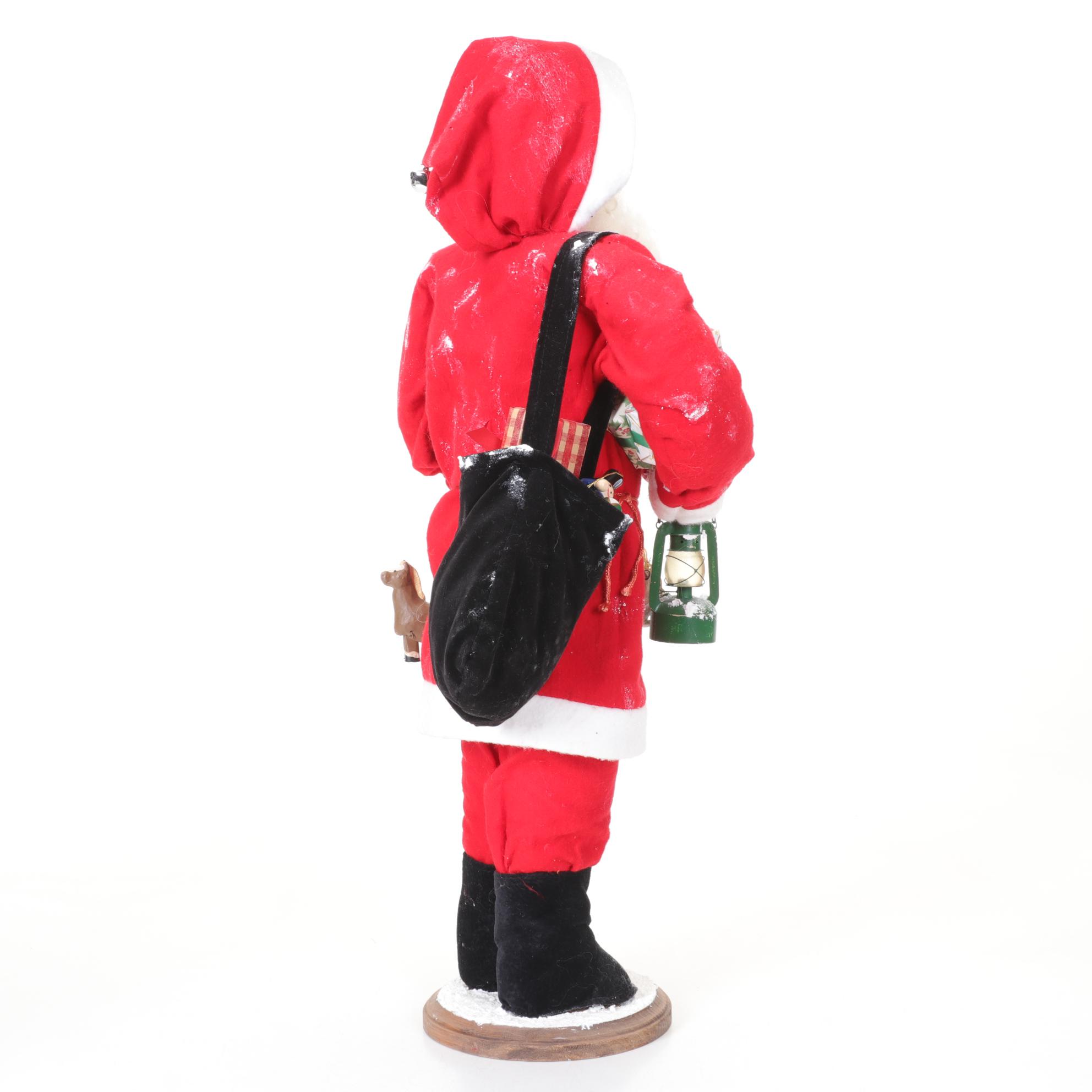Norma Decamp Composite Santa Figurine with Large Santa Bearing Gifts