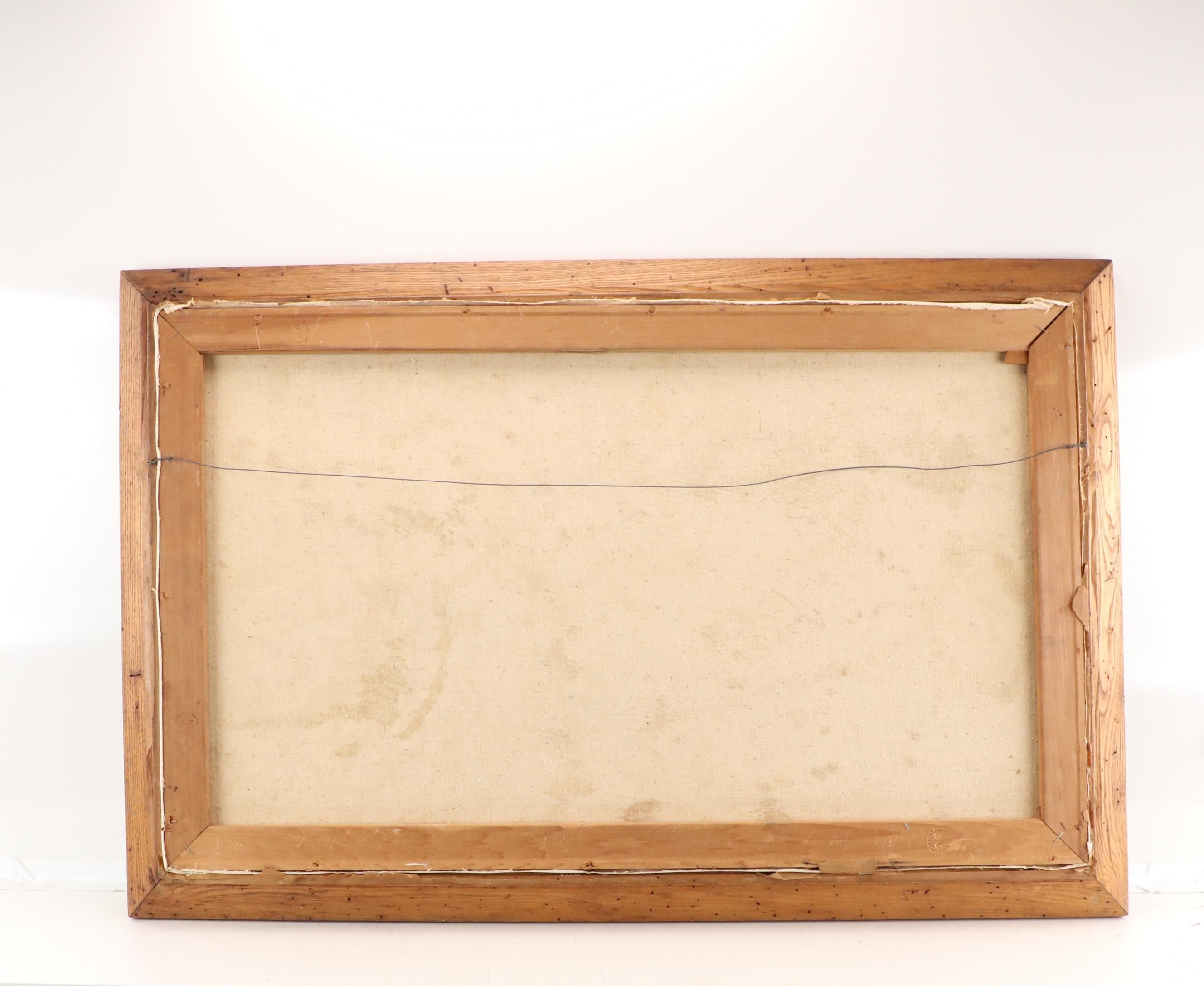 Marge Evans Modernist Figurative Oil Painting, 1956