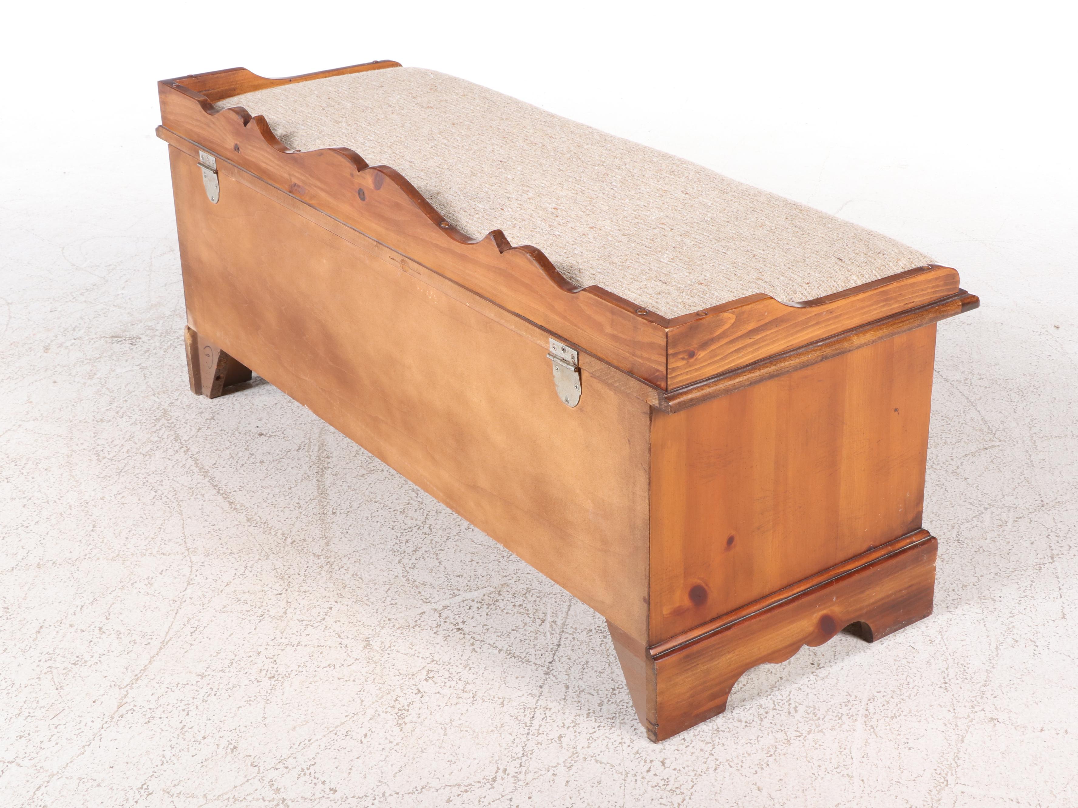 Lane "Aroma-Tite" Pine and Cedar Chest/Bench, Late 20th Century
