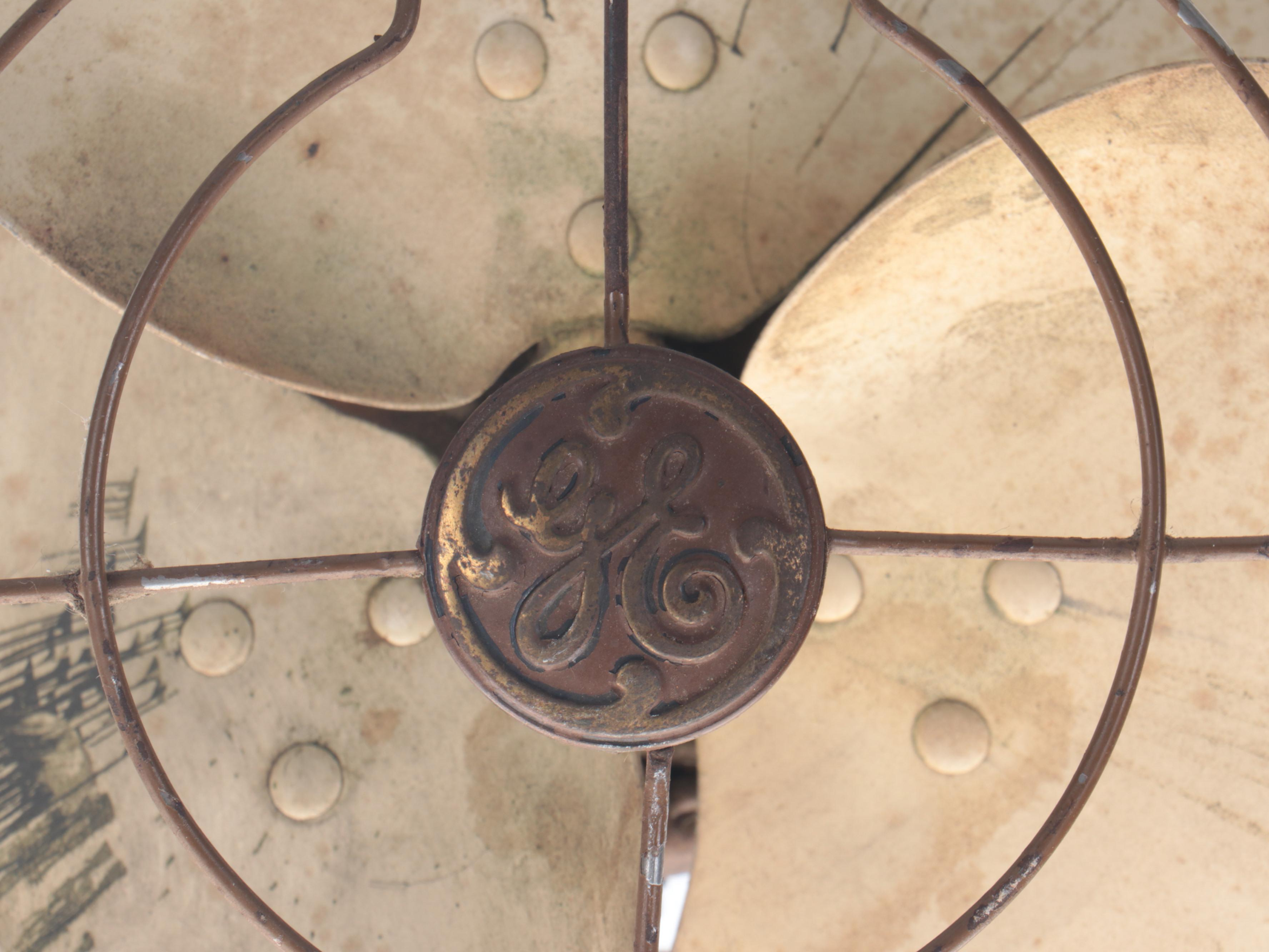 General Electric Industrial Floor Fan, Mid-20th Century