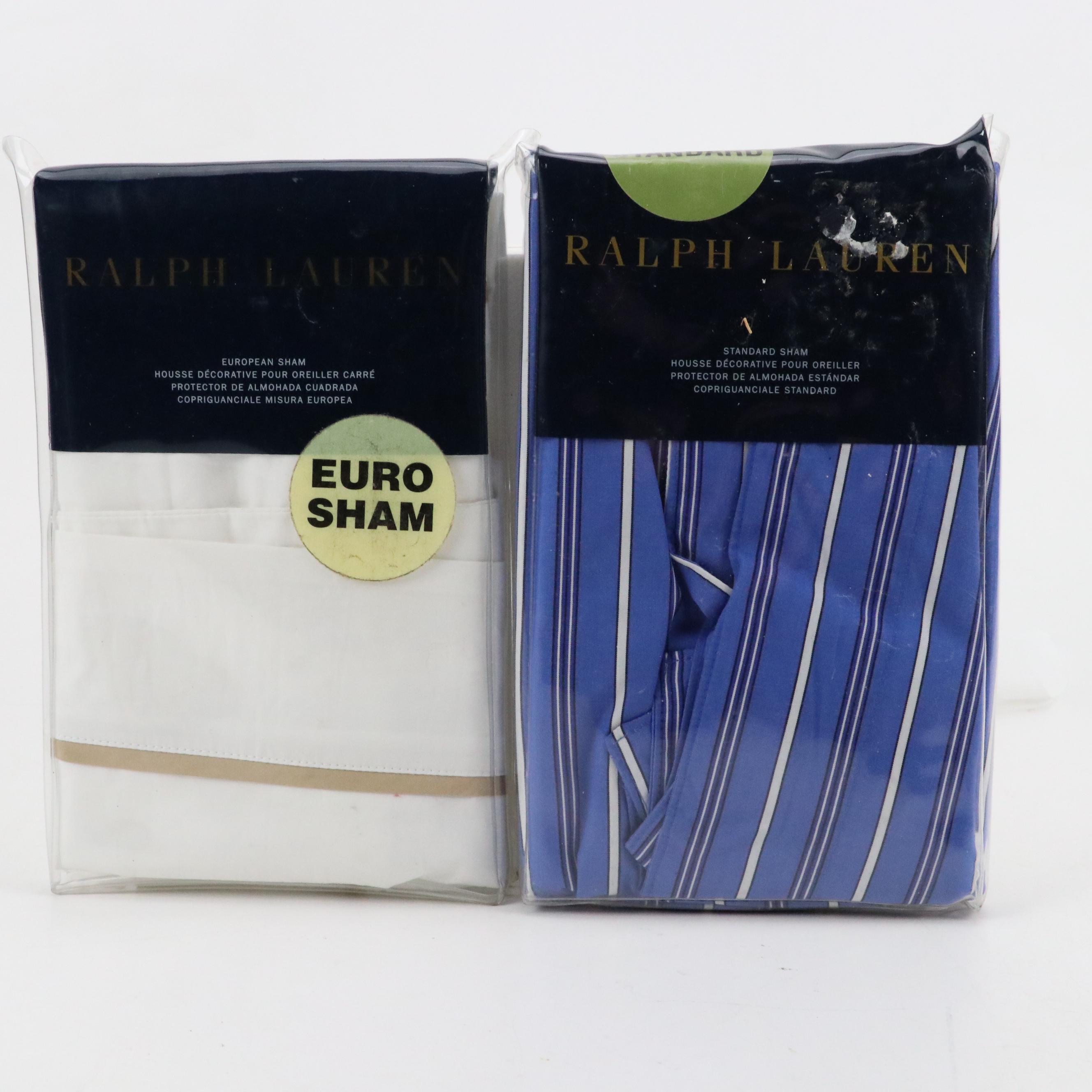 Ralph Lauren Cotton Shams with Other Shams