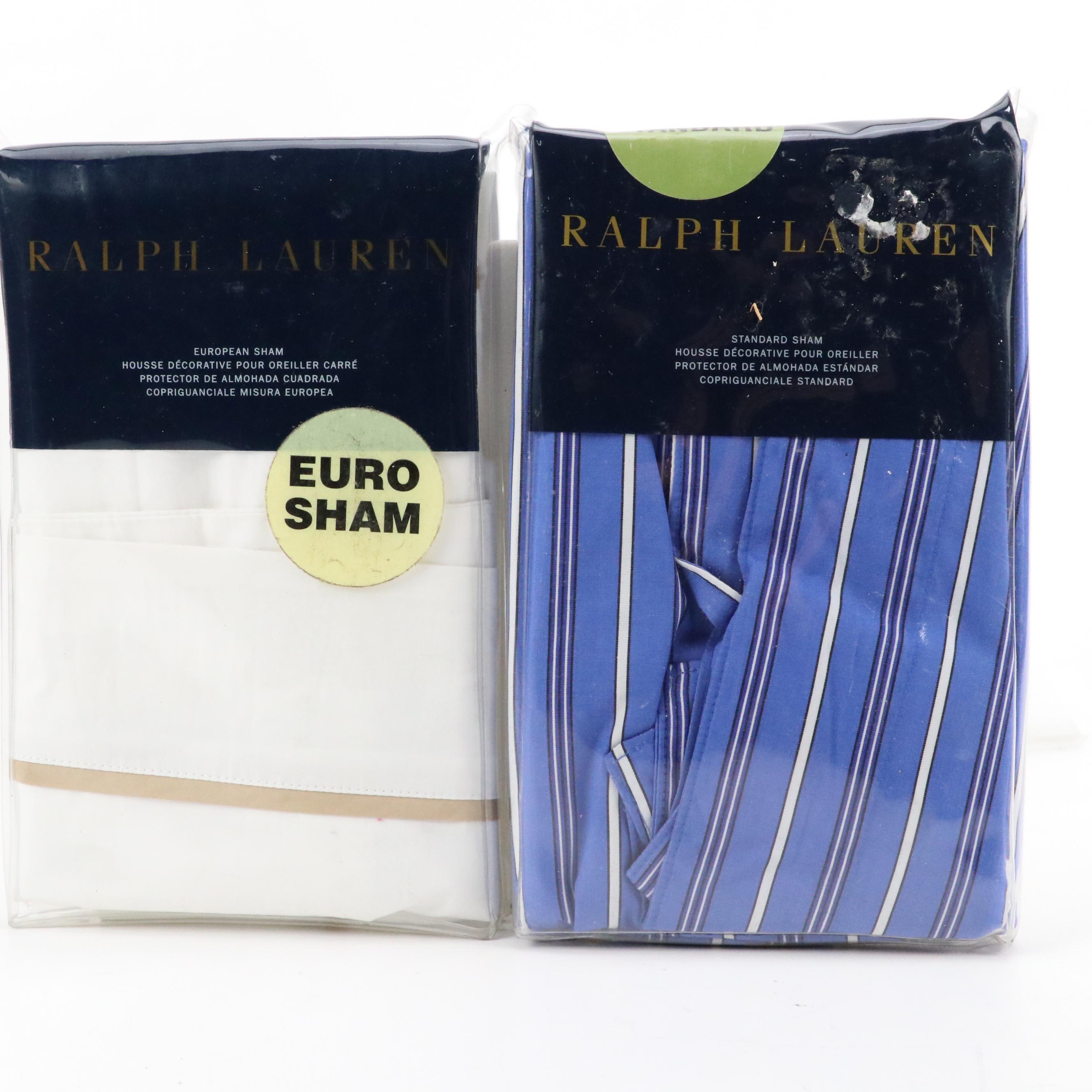 Ralph Lauren Cotton Shams with Other Shams