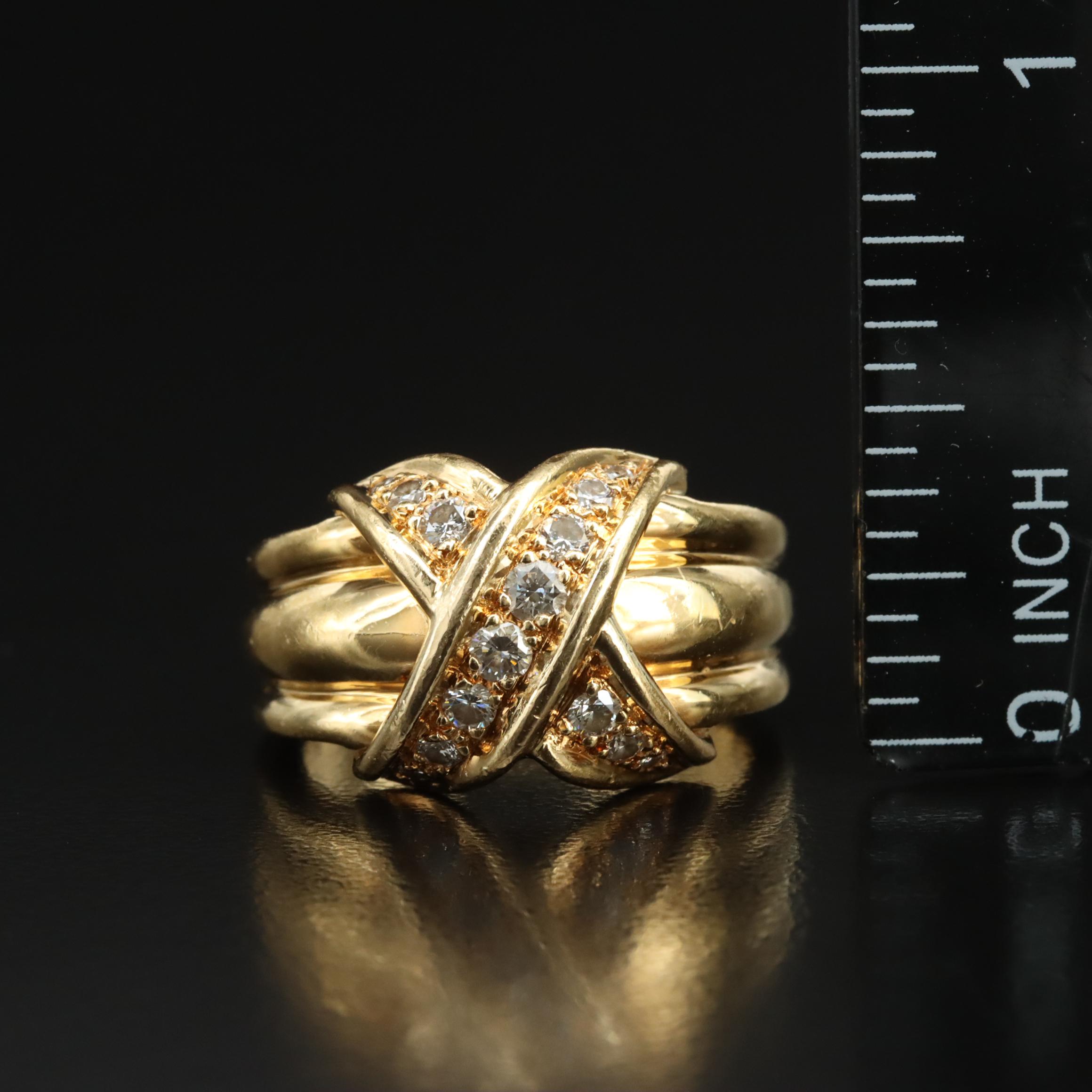 Tiffany & Co. Signature X 18K 0.41 CTW Diamond Ring