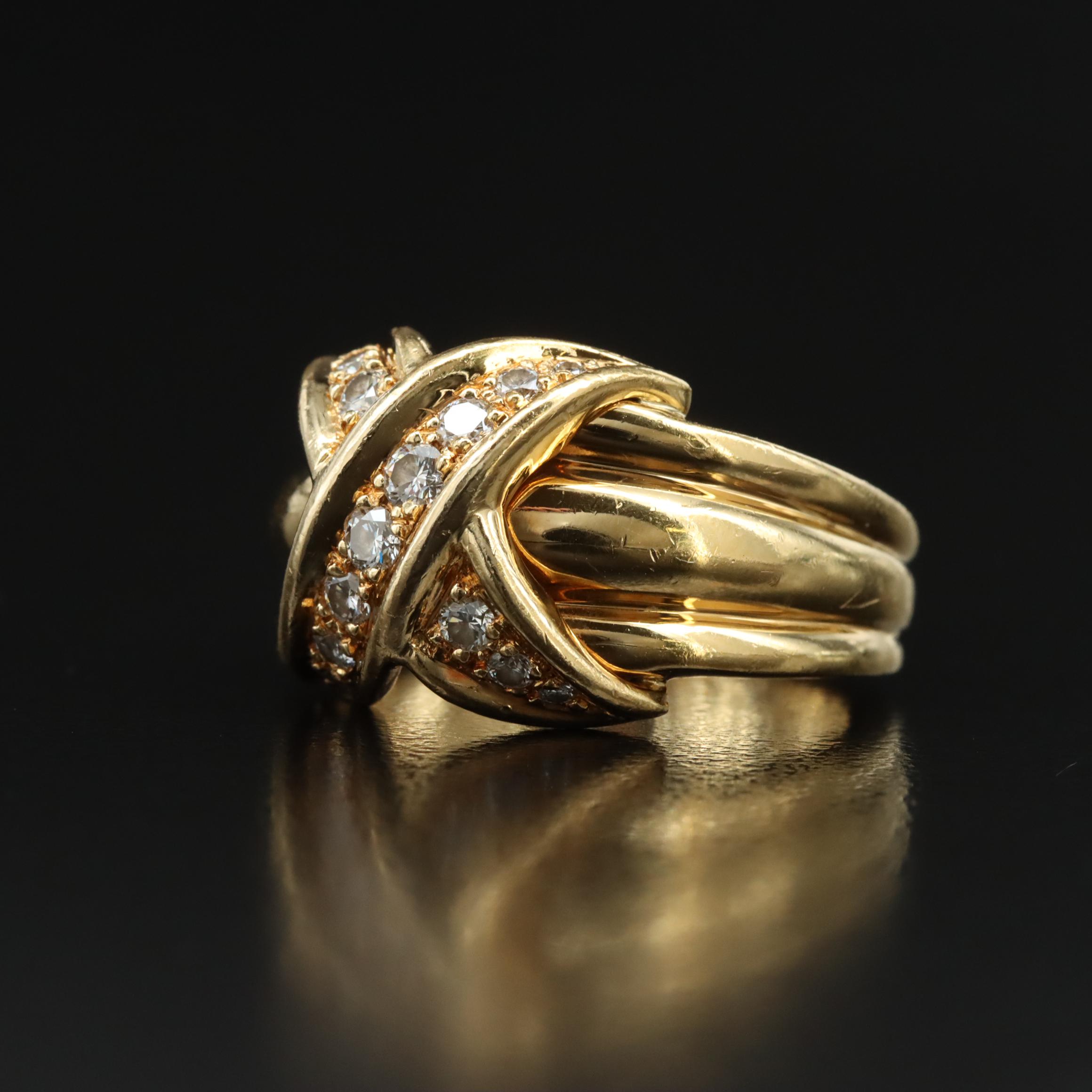 Tiffany & Co. Signature X 18K 0.41 CTW Diamond Ring