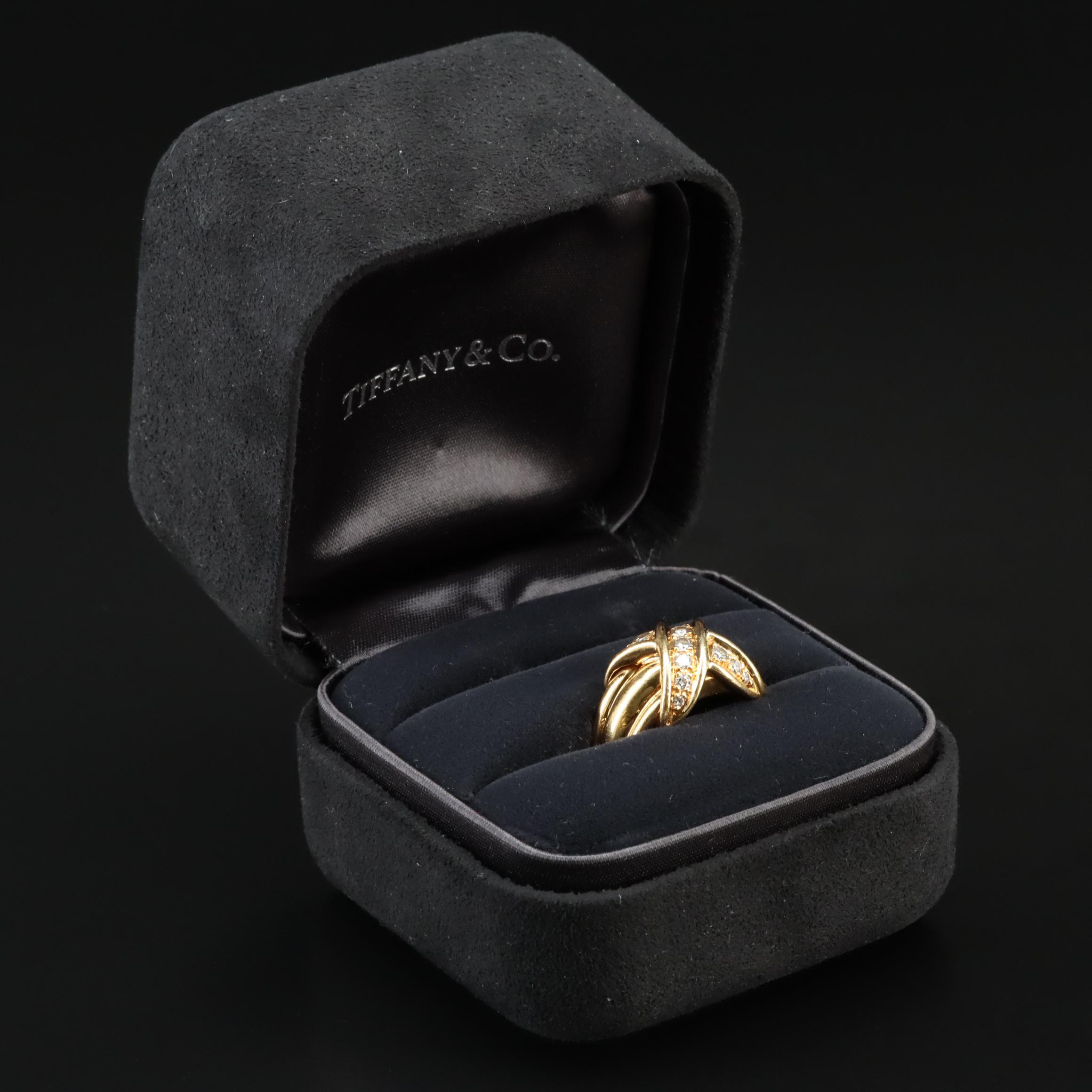 Tiffany & Co. Signature X 18K 0.41 CTW Diamond Ring