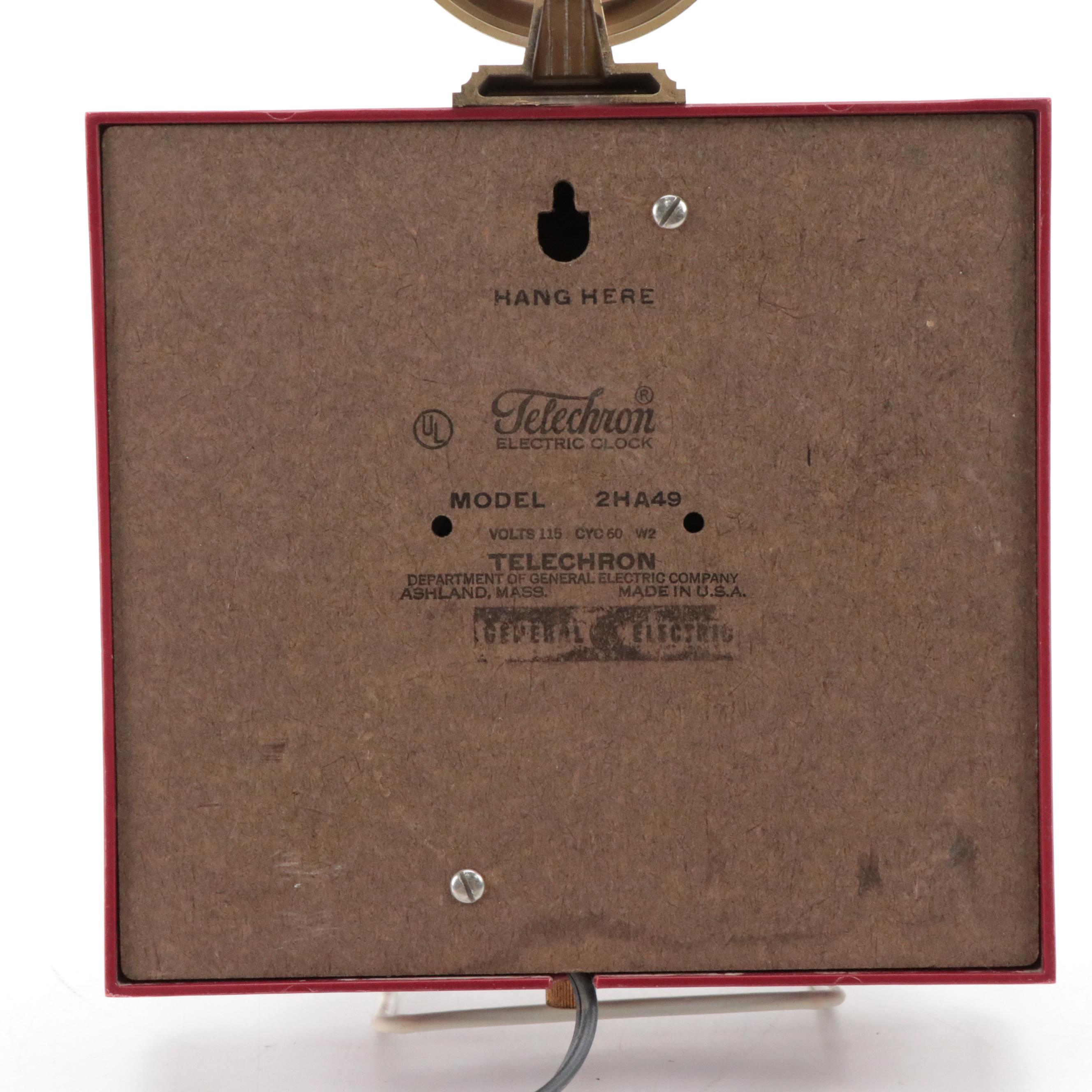 General Electric Model 2196, Telechron and Burwood Wall Clocks