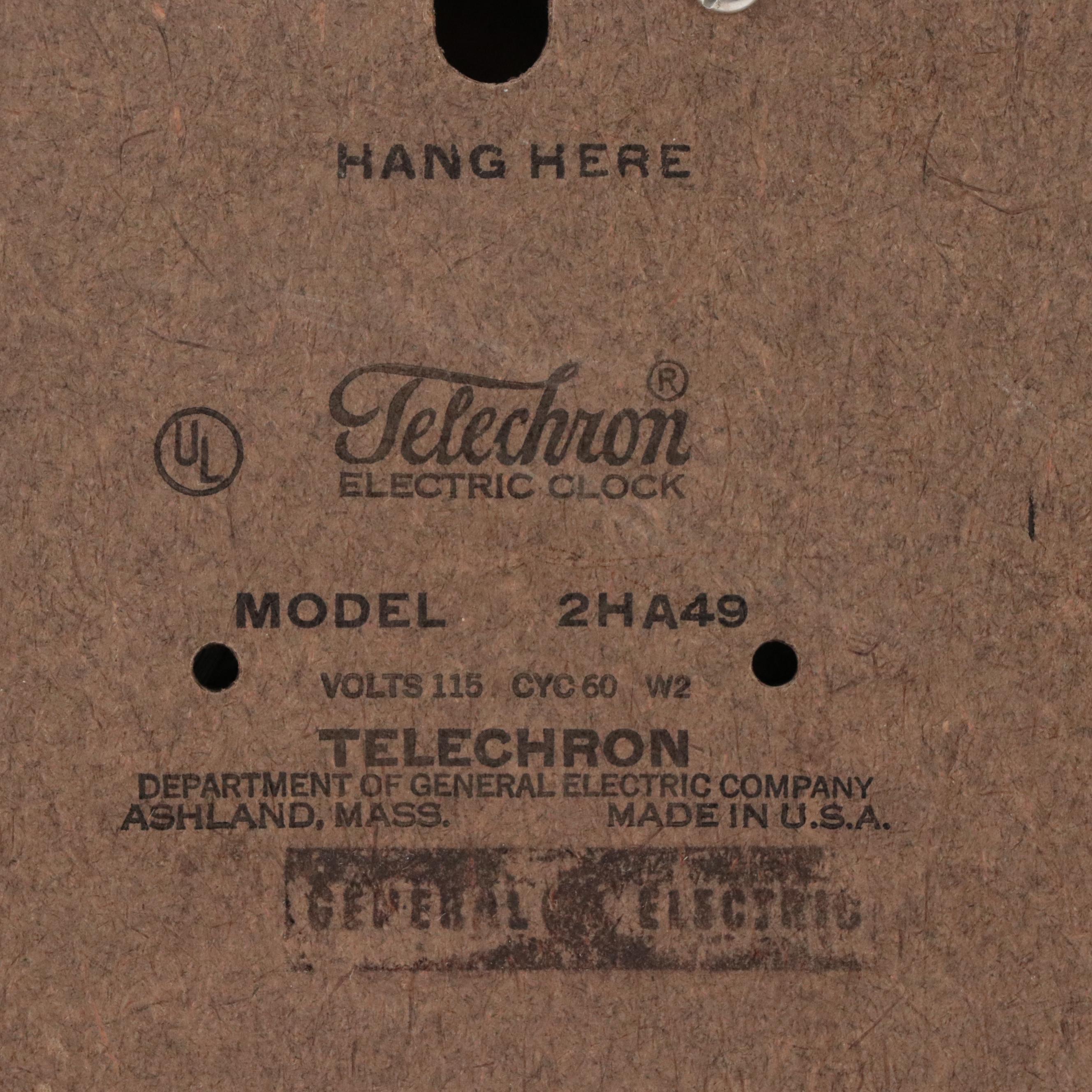 General Electric Model 2196, Telechron and Burwood Wall Clocks